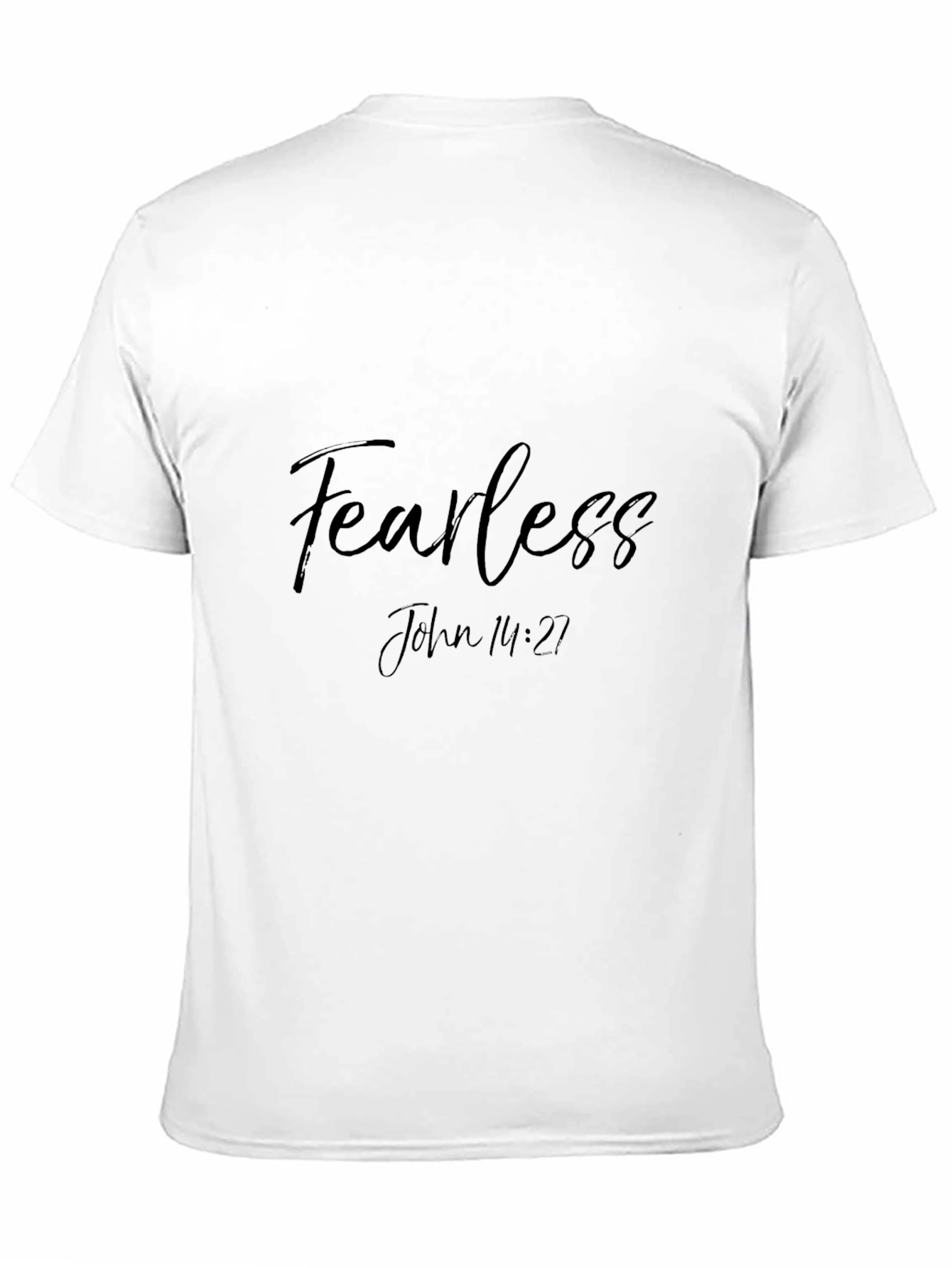 Fearless John 14:27 Black Graphic Tee