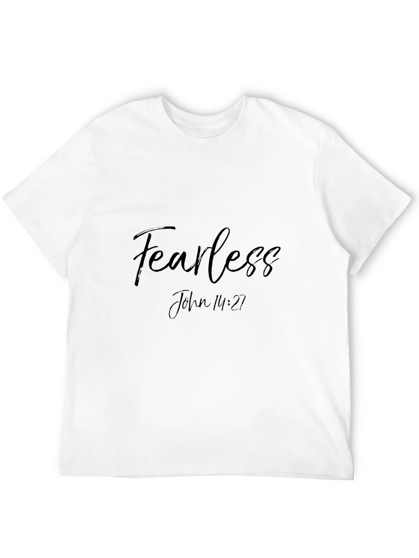 Fearless John 14:27 Black Graphic Tee
