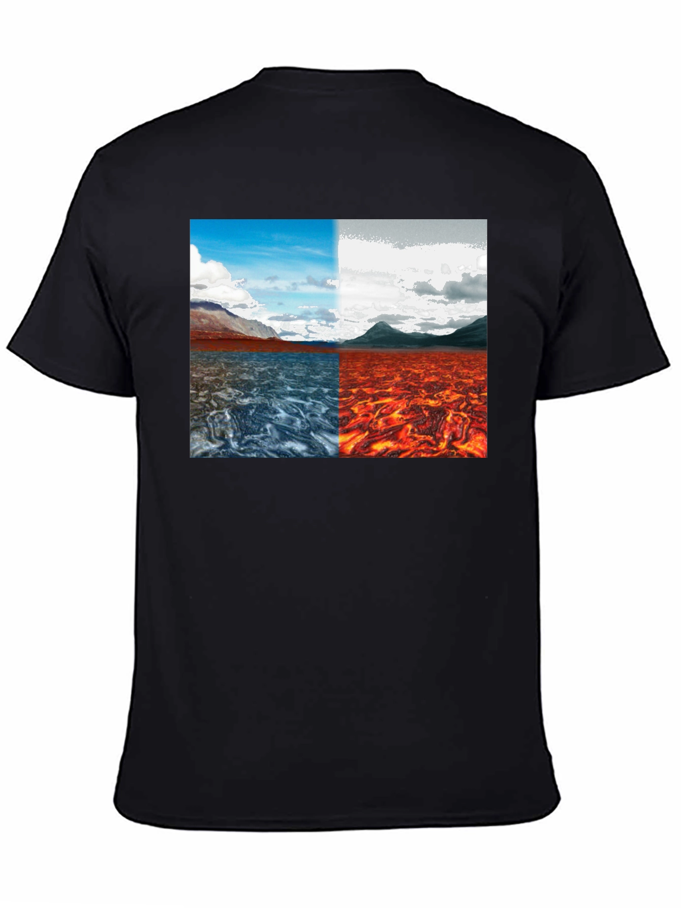 Elemental Lands Graphic T-Shirt - Mens Black Tee