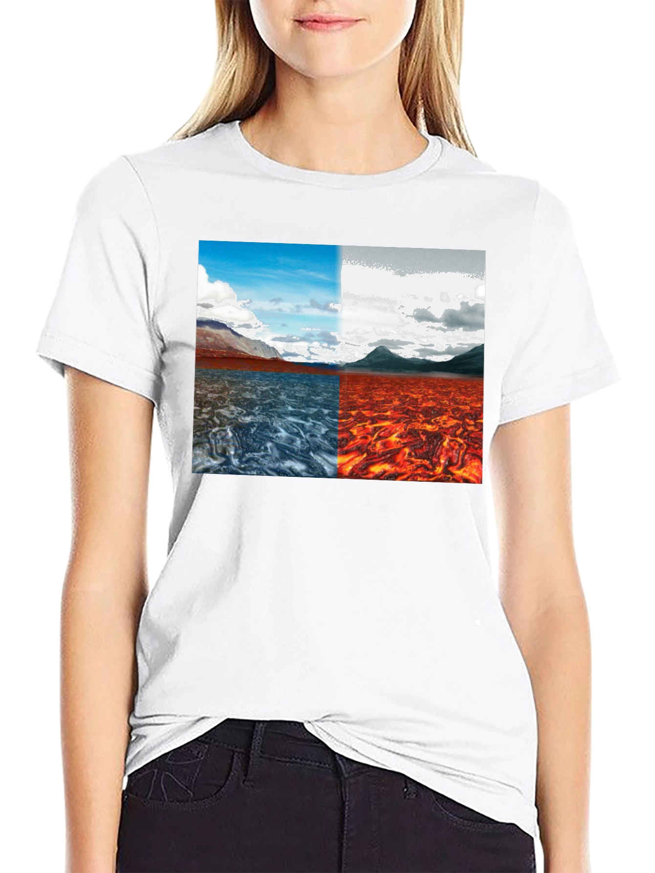 Elemental Lands Graphic T-Shirt - Mens Black Tee