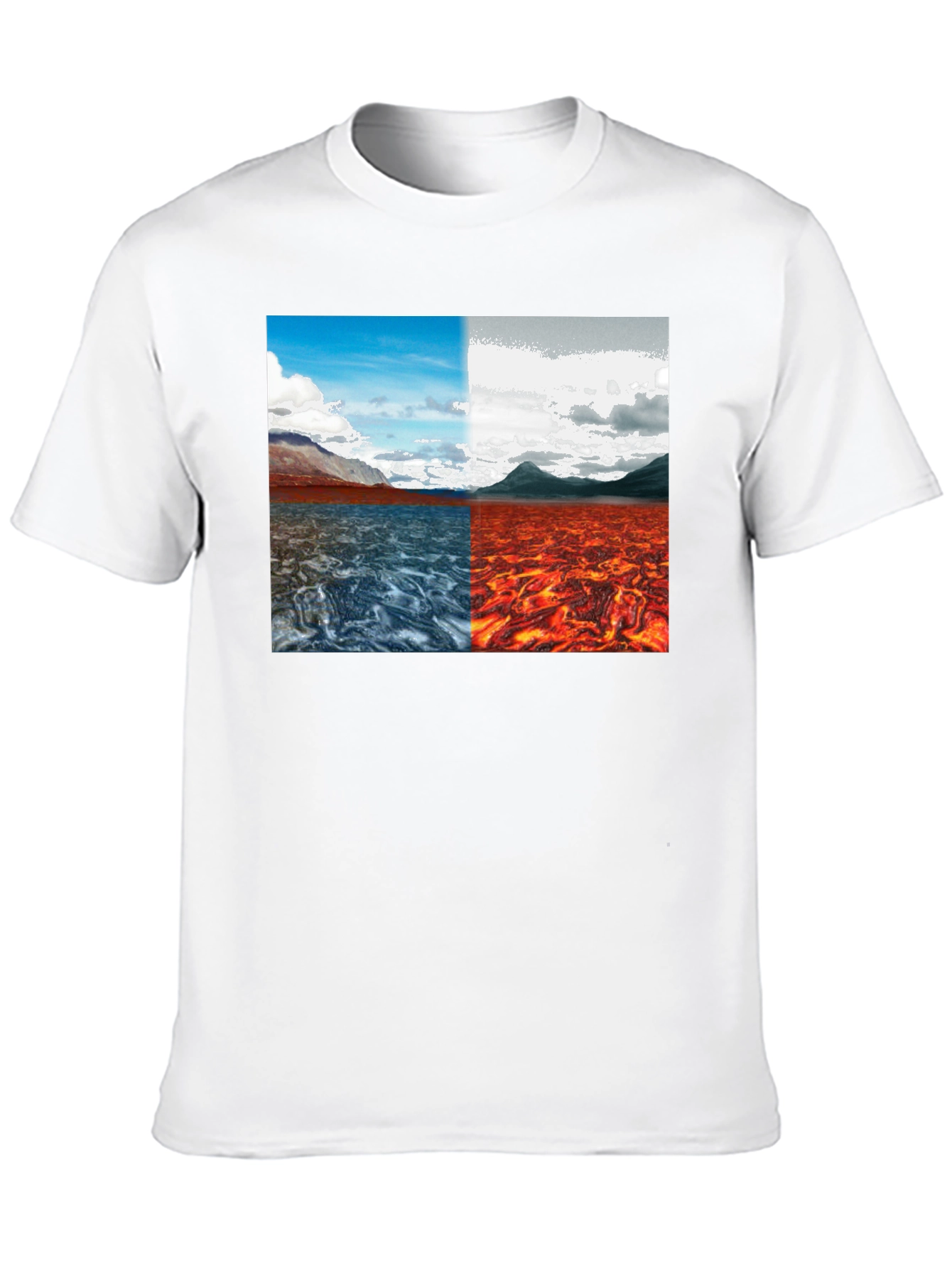 Elemental Lands Graphic T-Shirt - Mens Black Tee