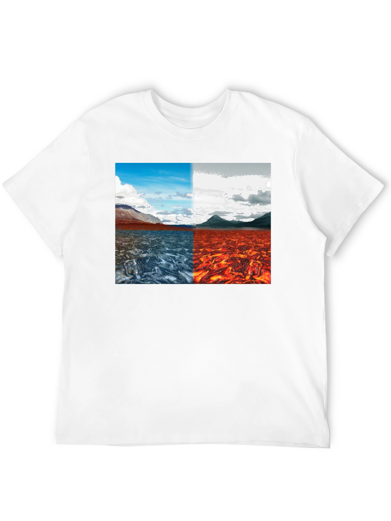 Elemental Lands Graphic T-Shirt - Mens Black Tee