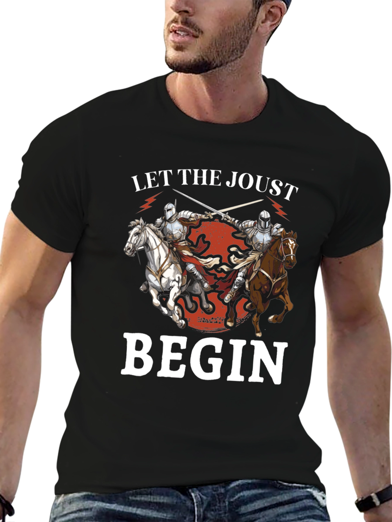 Let The Joust Begin Medieval Knight T-Shirt