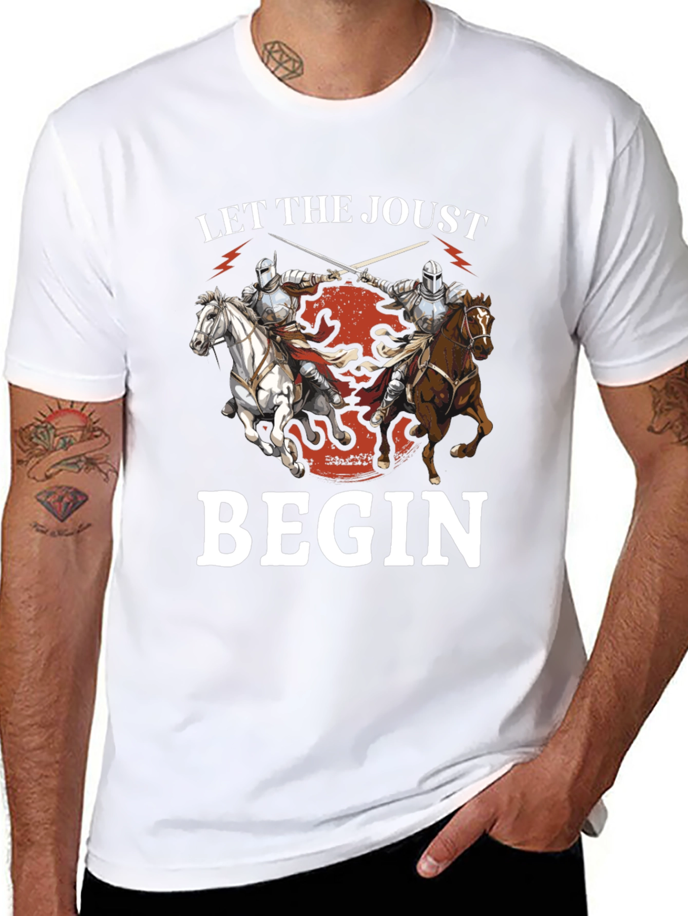 Let The Joust Begin Medieval Knight T-Shirt