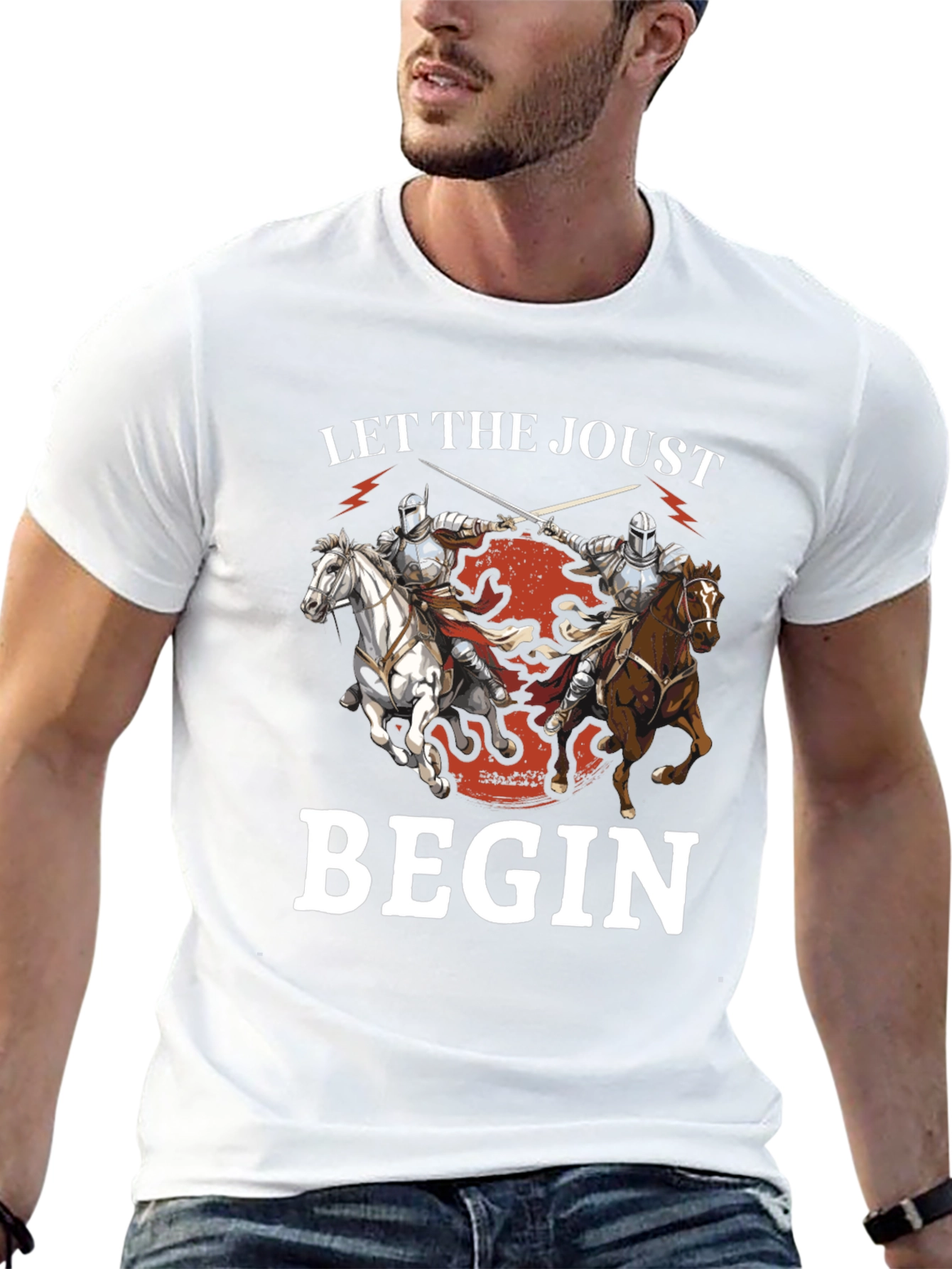 Let The Joust Begin Medieval Knight T-Shirt
