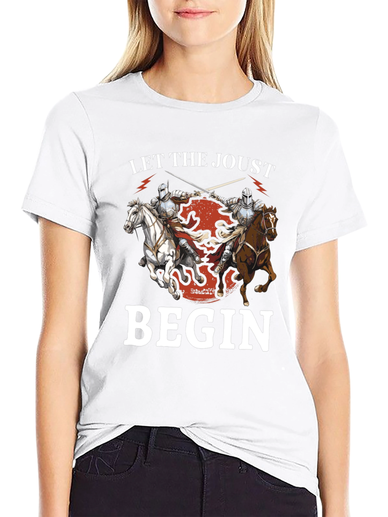 Let The Joust Begin Medieval Knight T-Shirt