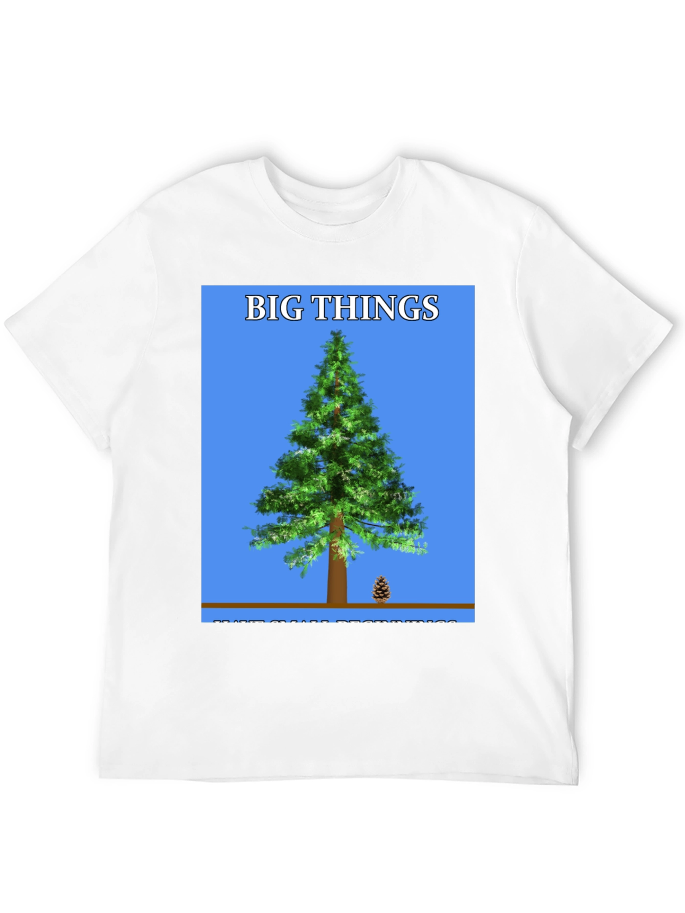 Big Things Tree Graphic Tee - Black