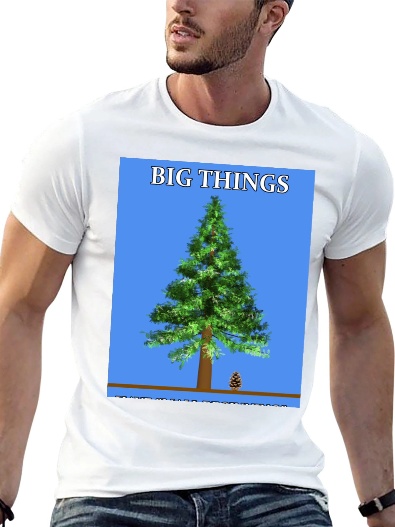 Big Things Tree Graphic Tee - Black