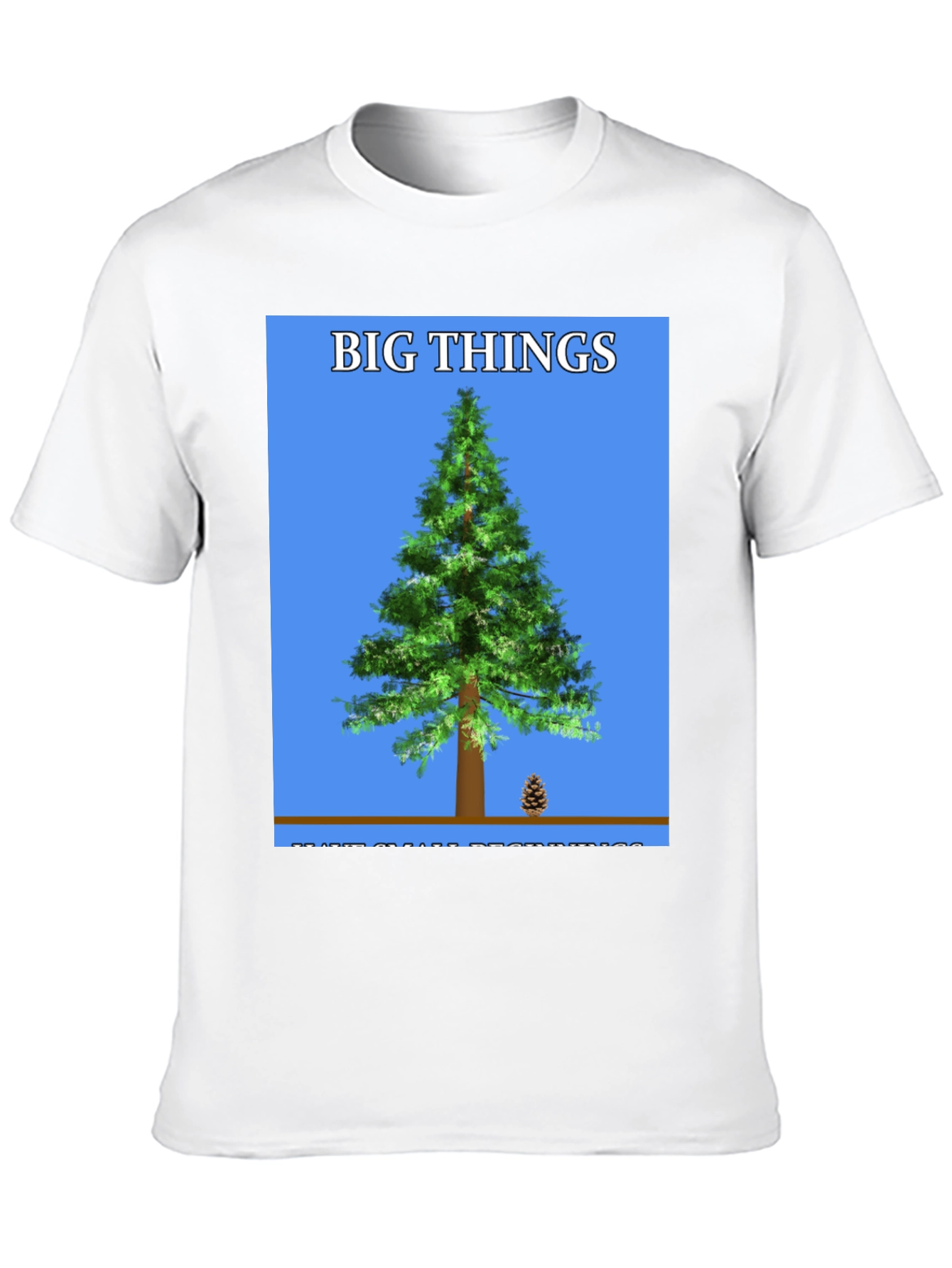 Big Things Tree Graphic Tee - Black