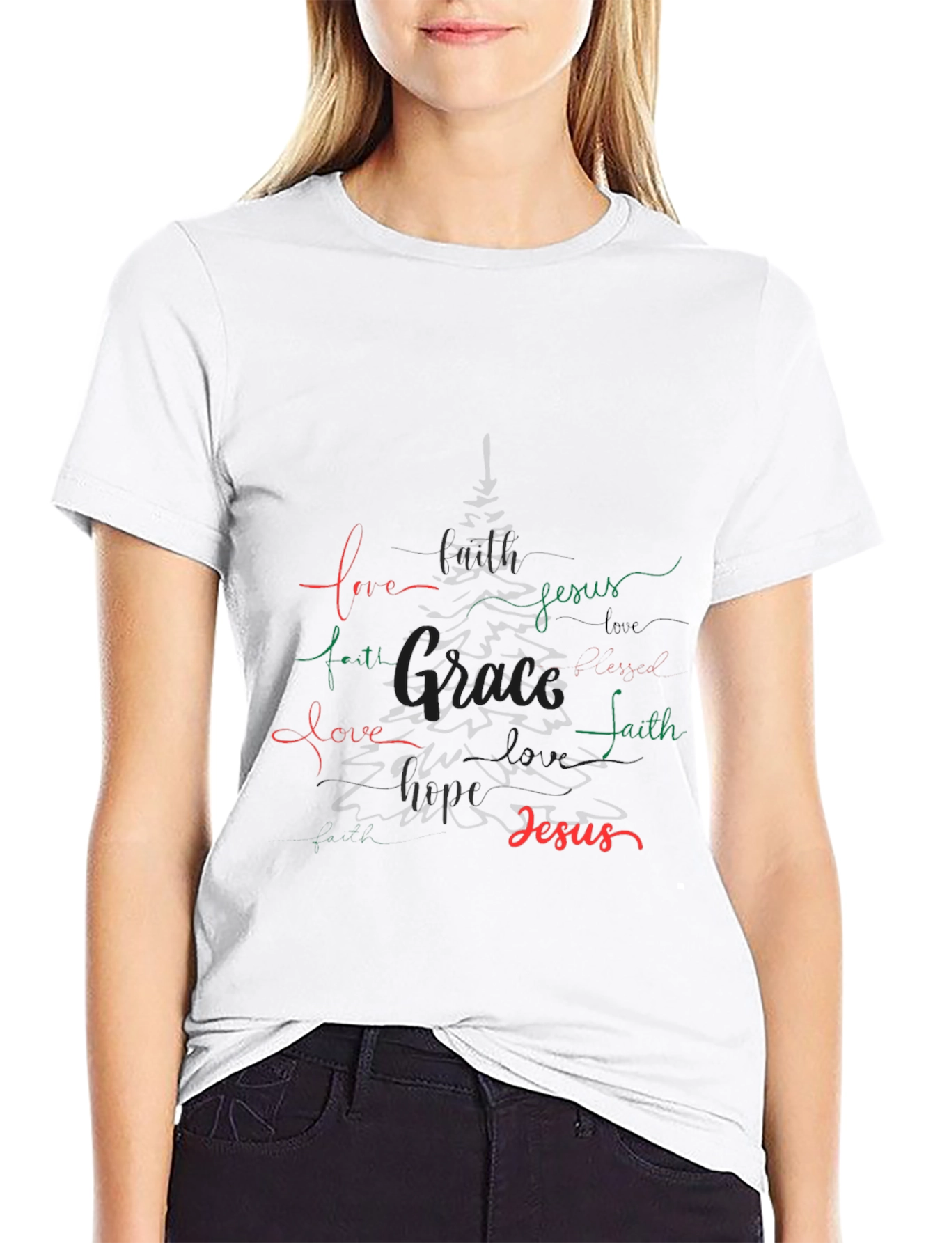 Faith Hope Love Jesus Graphic Tee