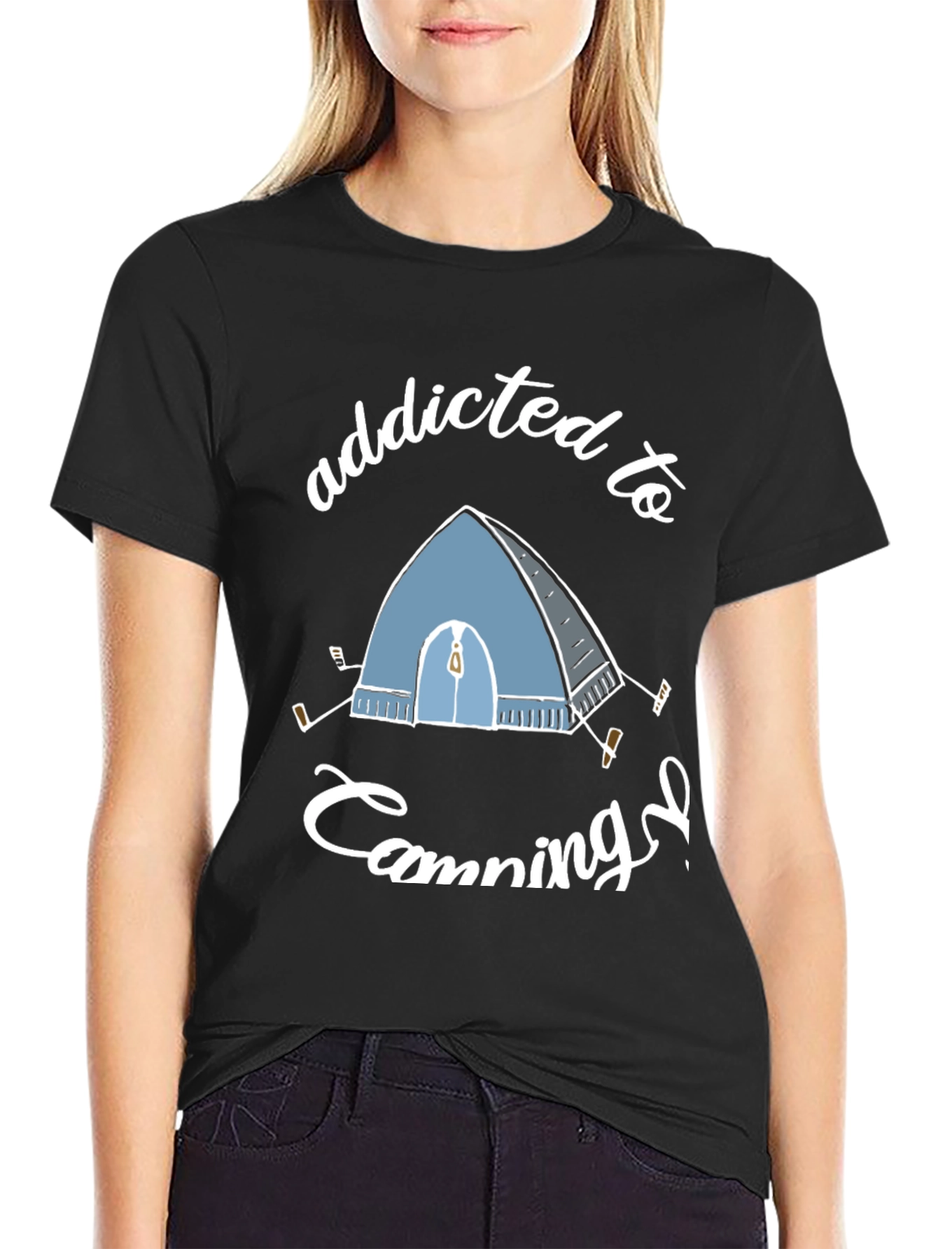 Addicted to Camping Graphic Tee