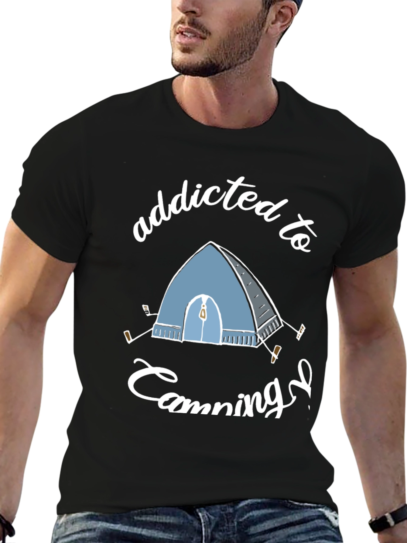 Addicted to Camping Graphic Tee