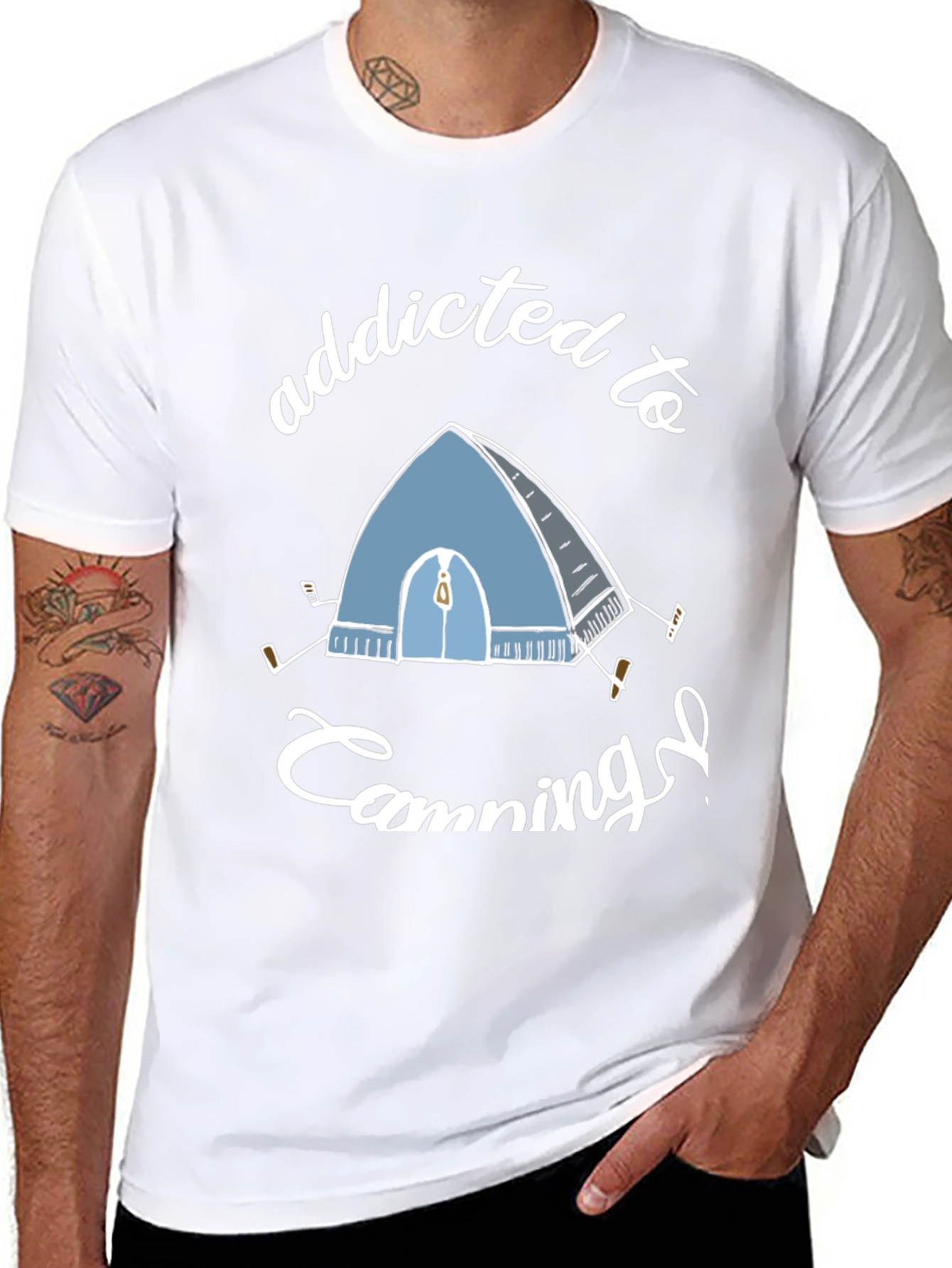 Addicted to Camping Graphic Tee
