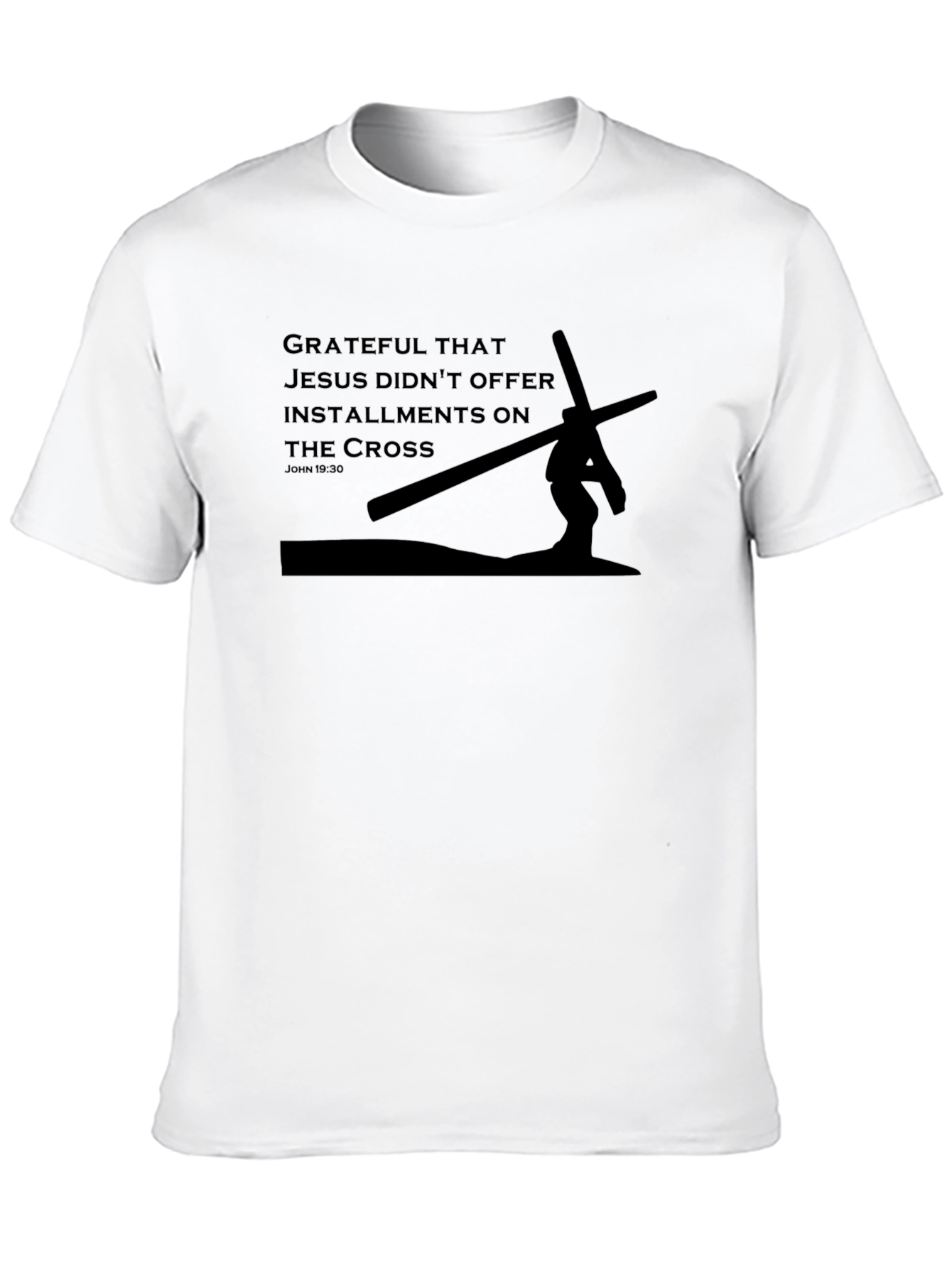 Grateful Jesus Cross Black T-Shirt