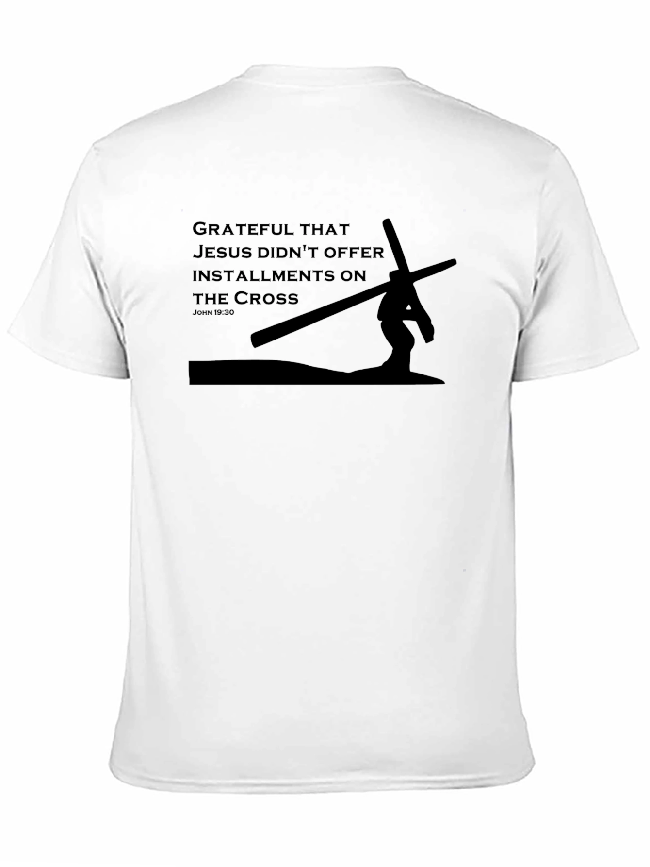 Grateful Jesus Cross Black T-Shirt