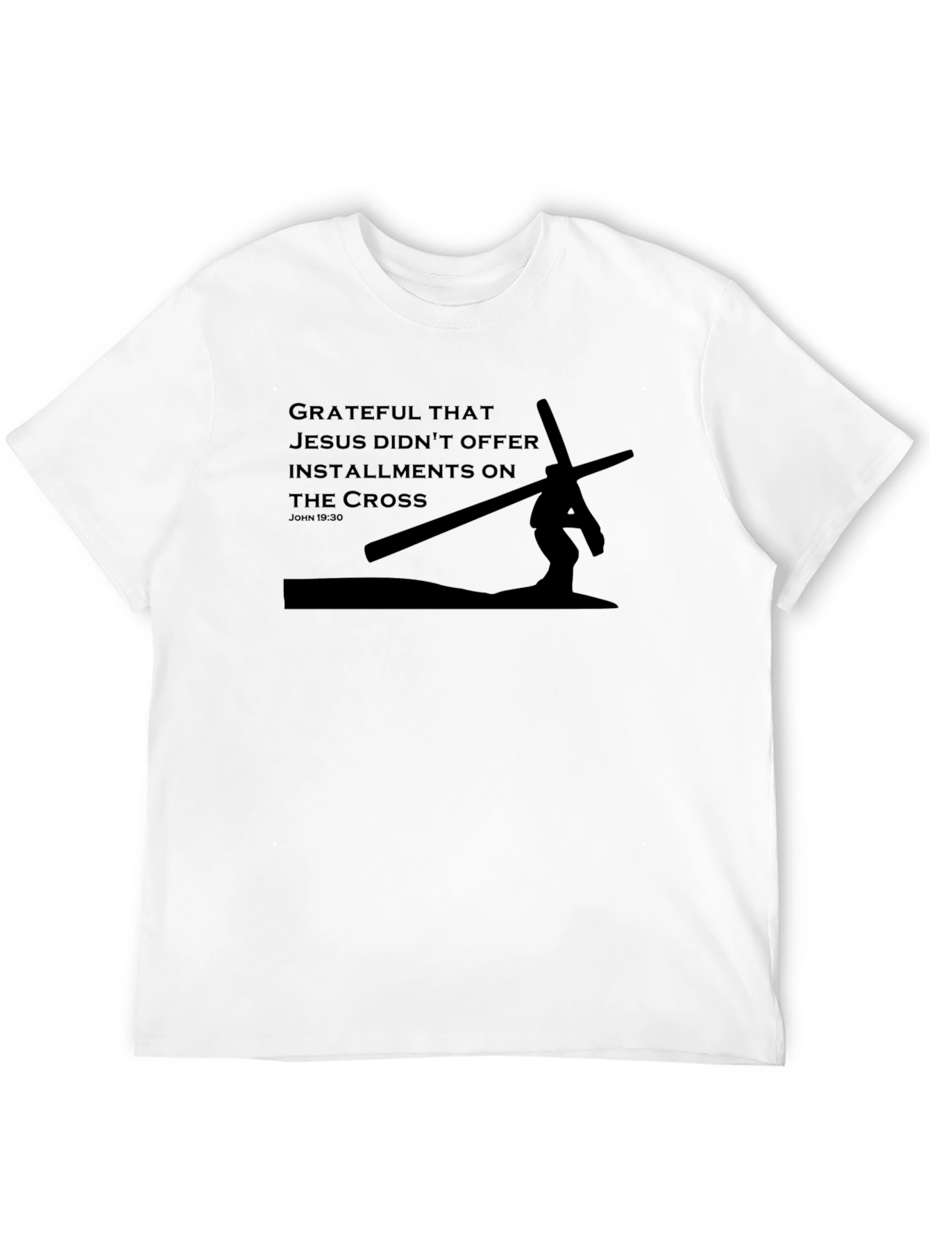 Grateful Jesus Cross Black T-Shirt