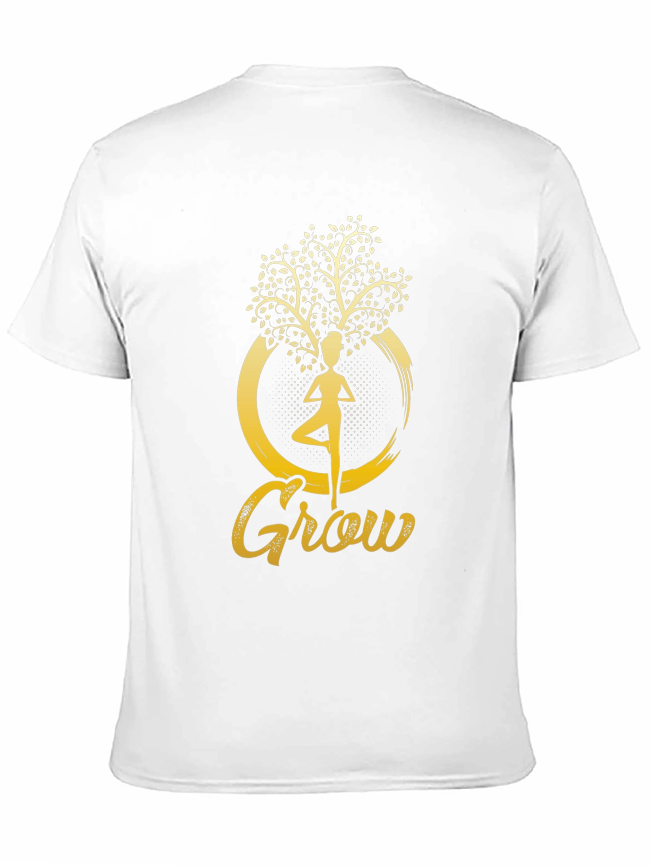 Grow Yoga Tree Graphic T-Shirt - Black