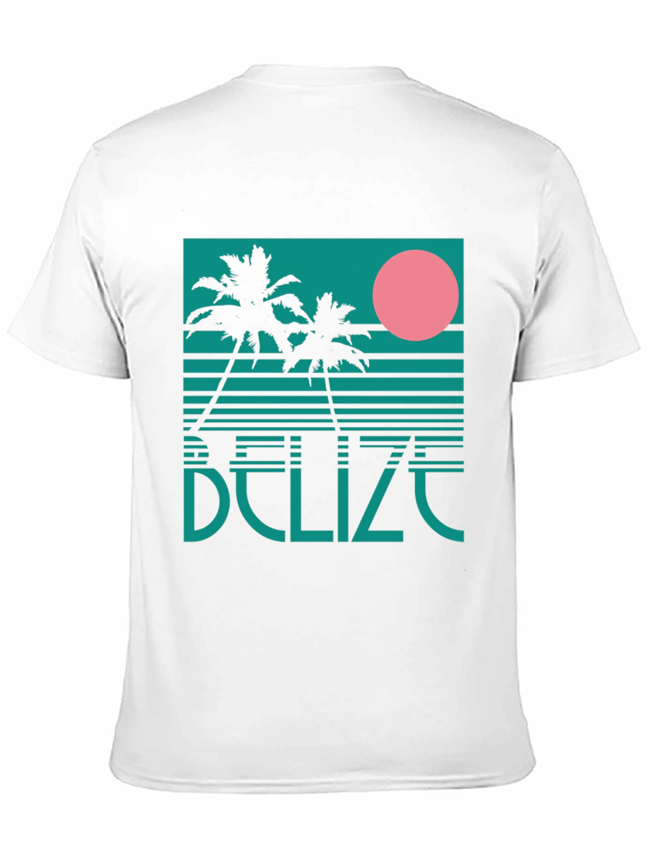 Belize Retro Palm Tree Graphic T-Shirt