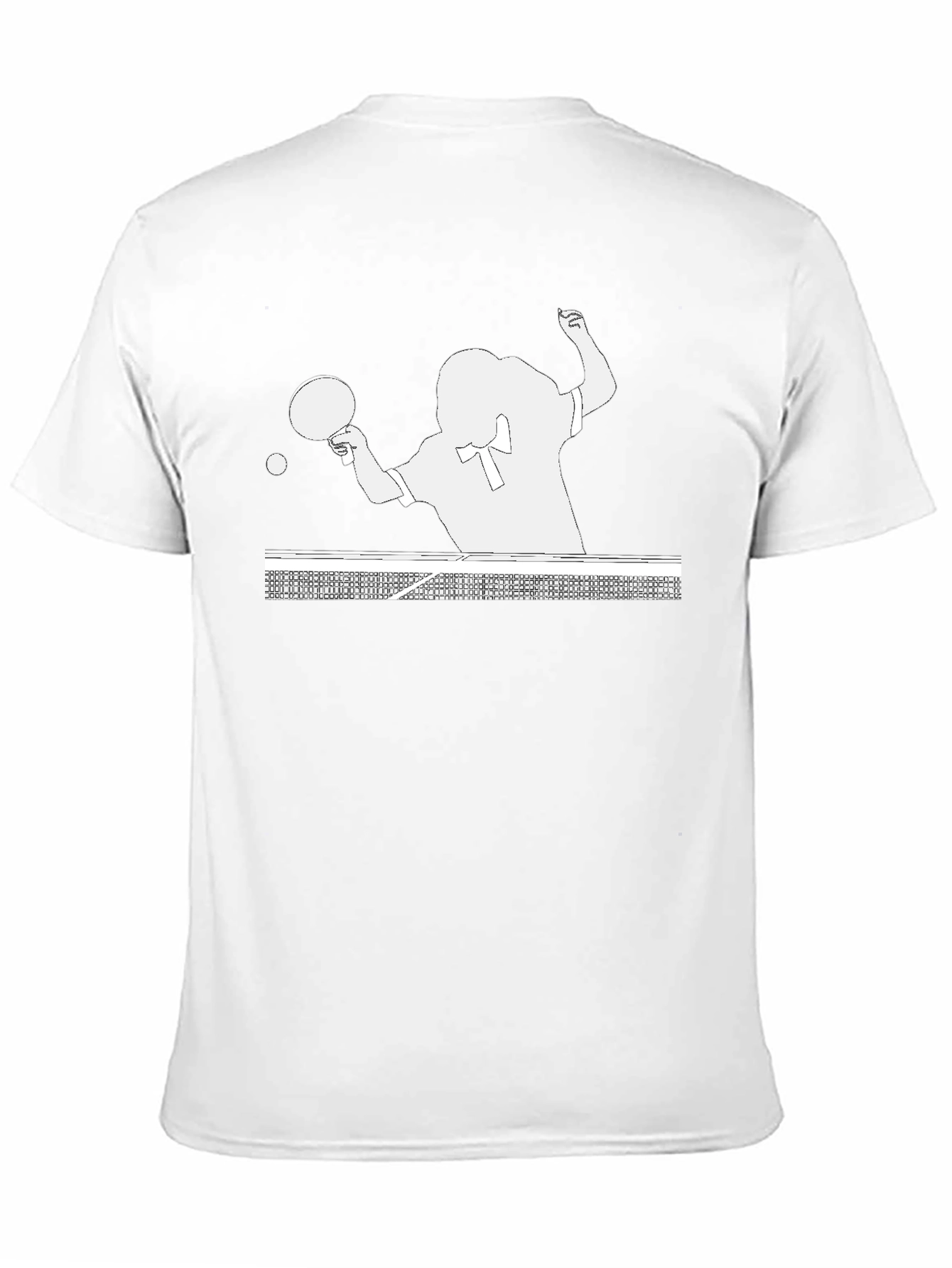 Table Tennis Player Graphic Tee - Black