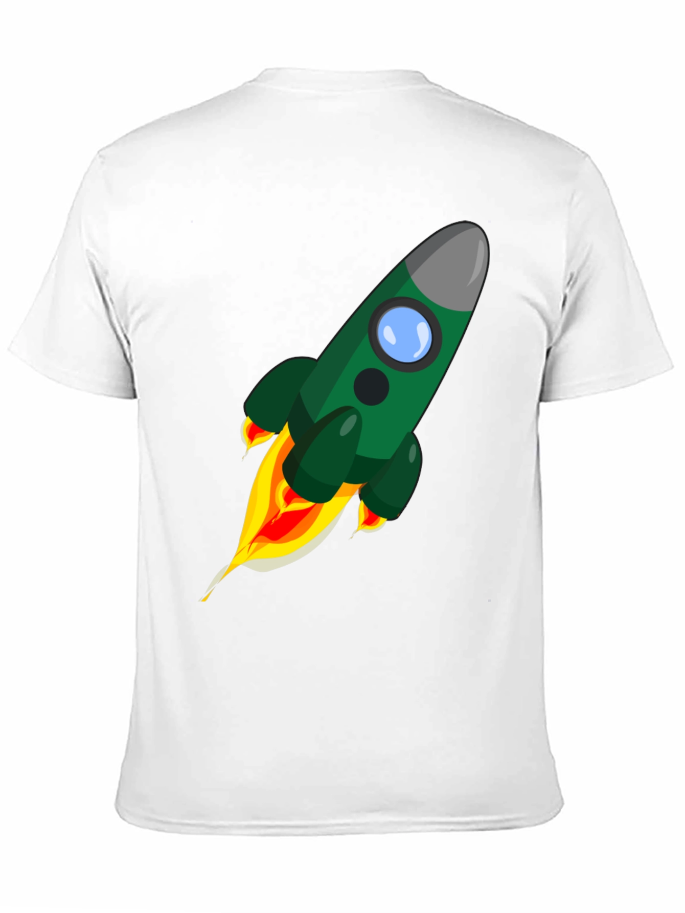 Rocket Launch Graphic Tee - Premium Black Cotton Shirt