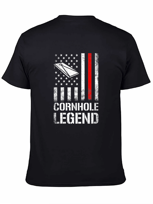 Cornhole Legend American Flag T-Shirt