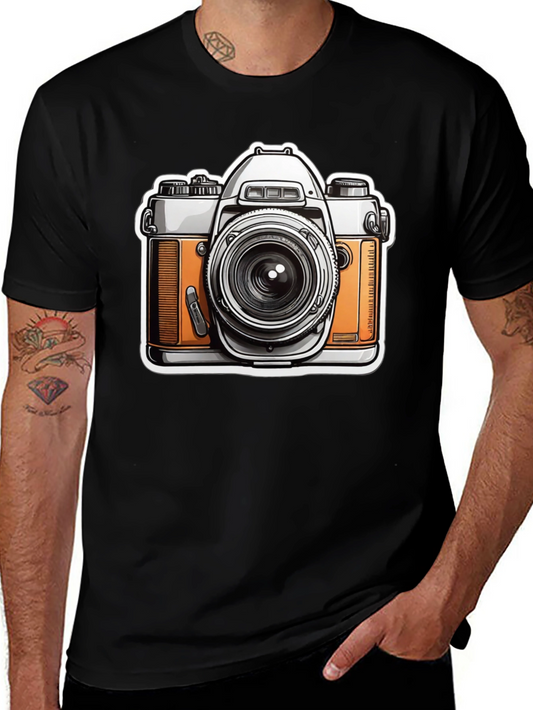 Vintage Camera Graphic Tee - Photographers Black T-Shirt