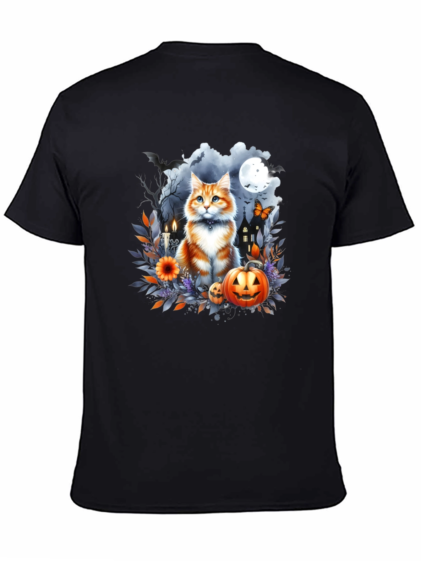 Halloween Cat T-Shirt: Spooky Season Style