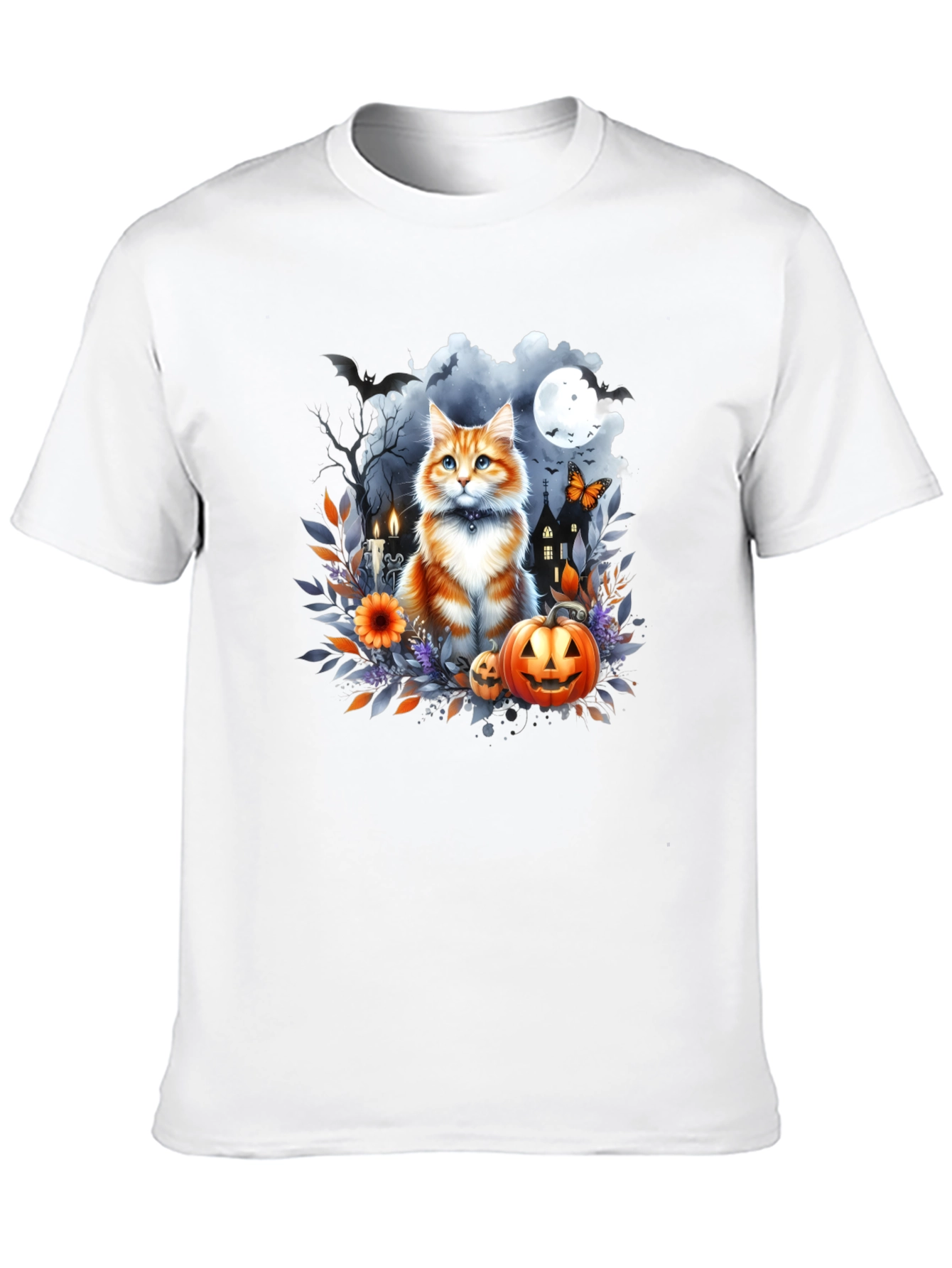 Halloween Cat T-Shirt: Spooky Season Style