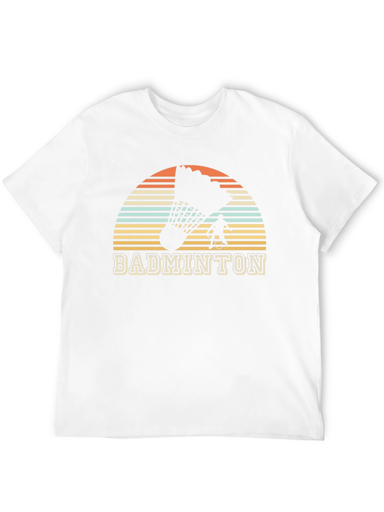 Retro Badminton Player Graphic Tee