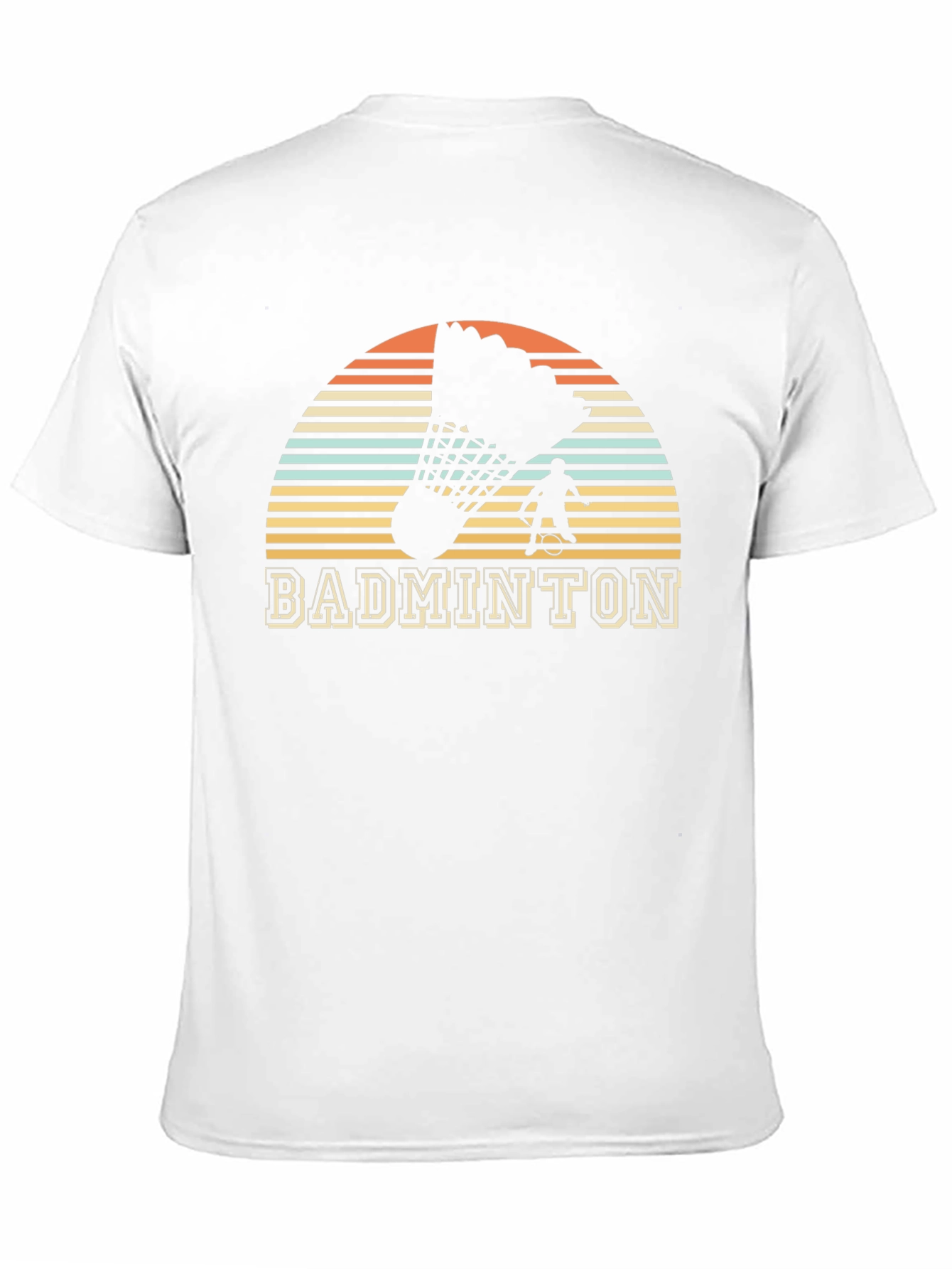 Retro Badminton Player Graphic Tee