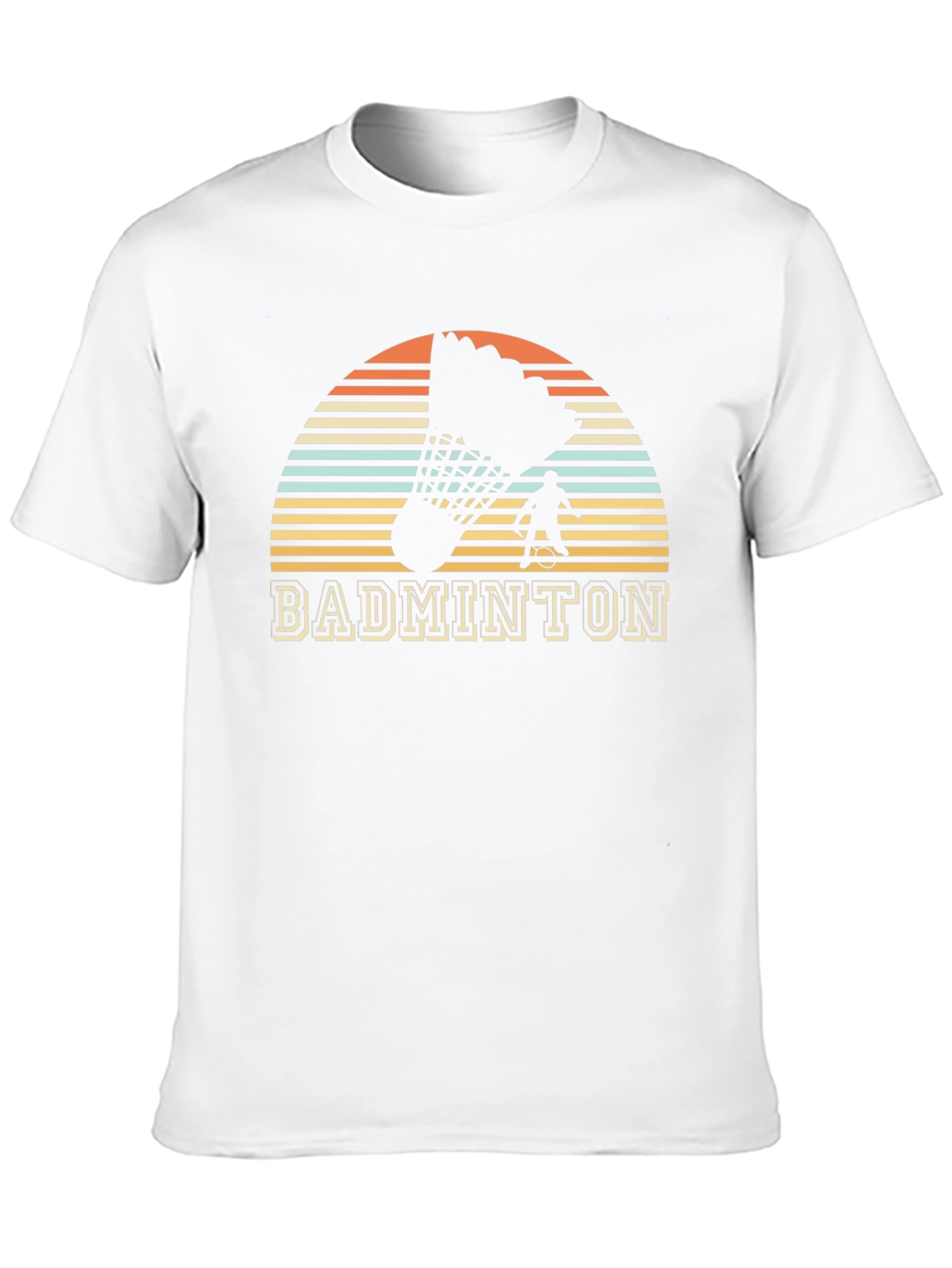 Retro Badminton Player Graphic Tee