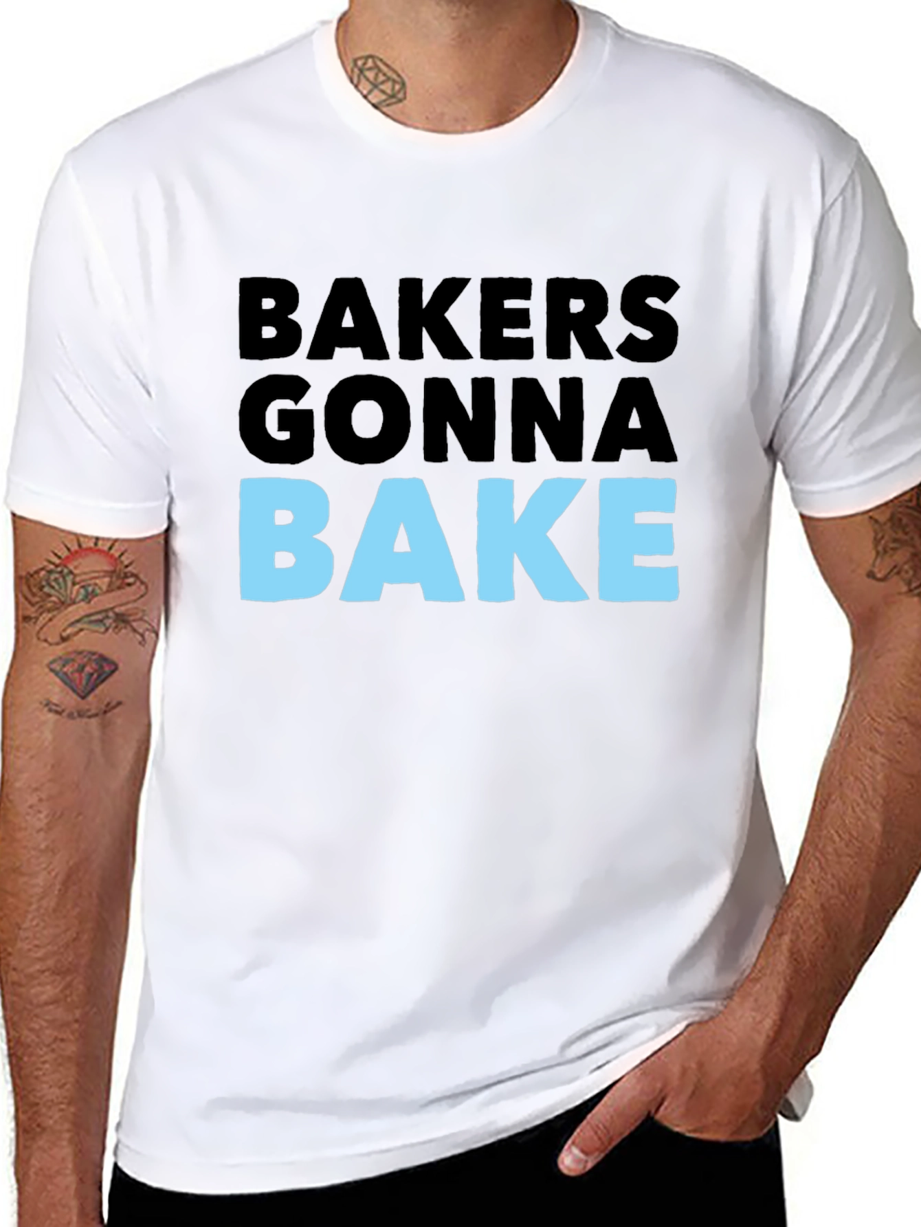 Bakers Gonna Bake Graphic Tee - Funny Baking T-Shirt