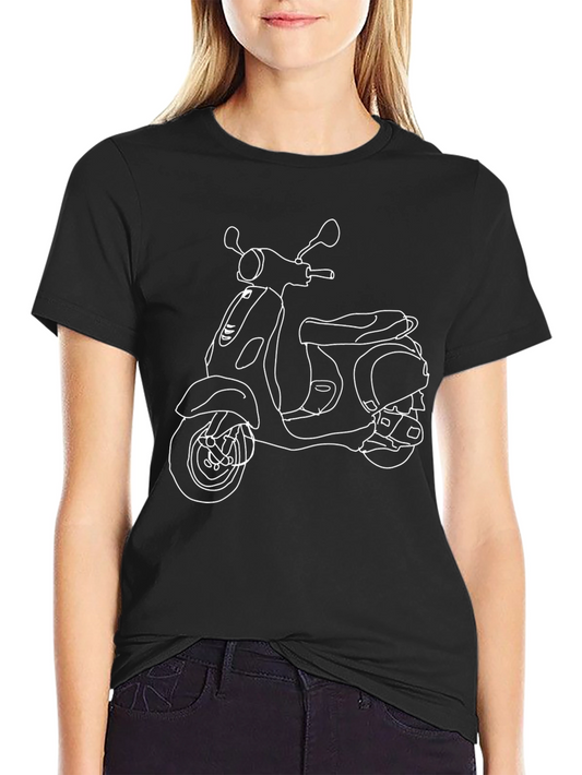 Black Scooter Graphic Tee