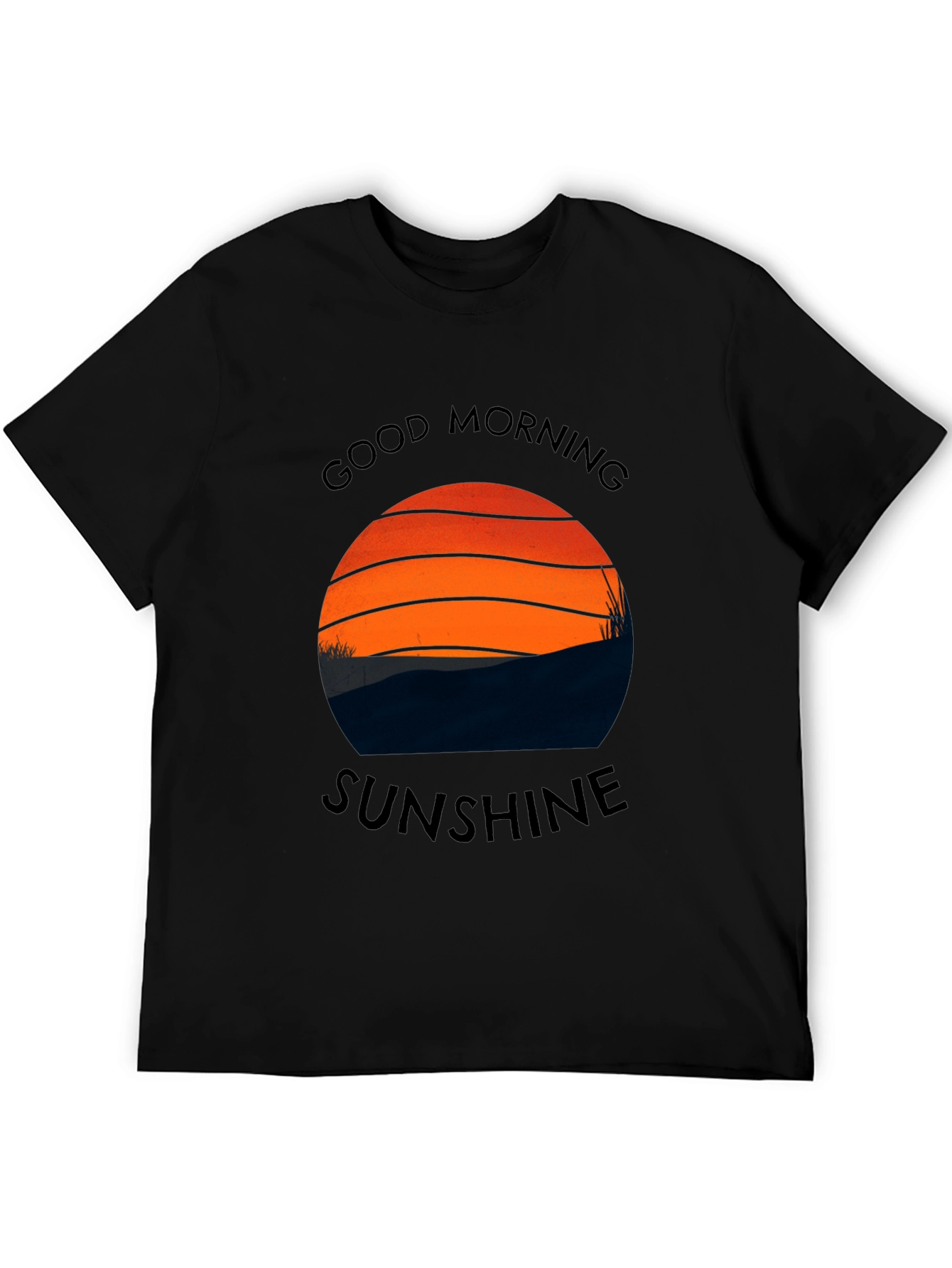 Good Morning Sunshine Graphic Tee - Black