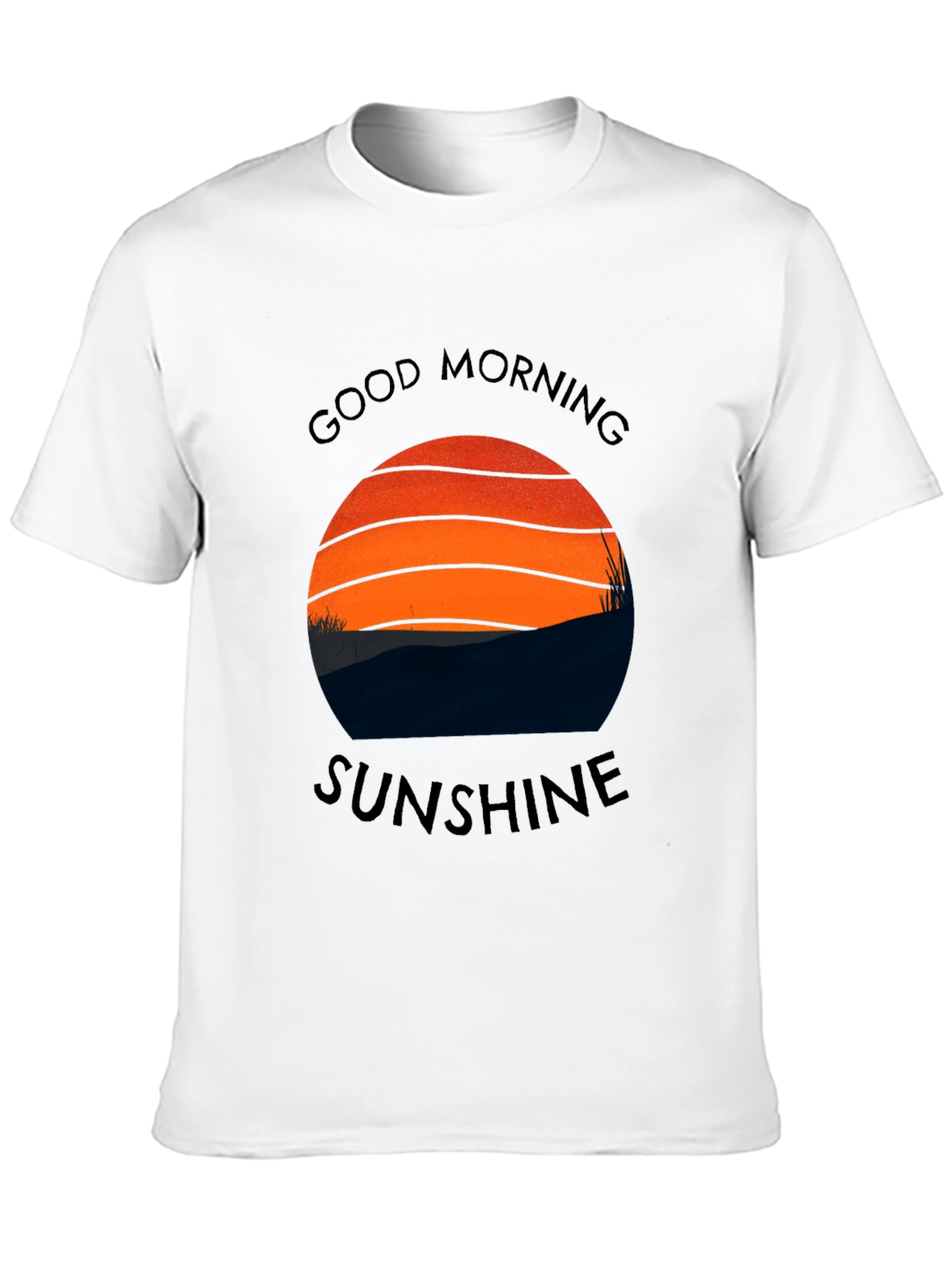 Good Morning Sunshine Graphic Tee - Black