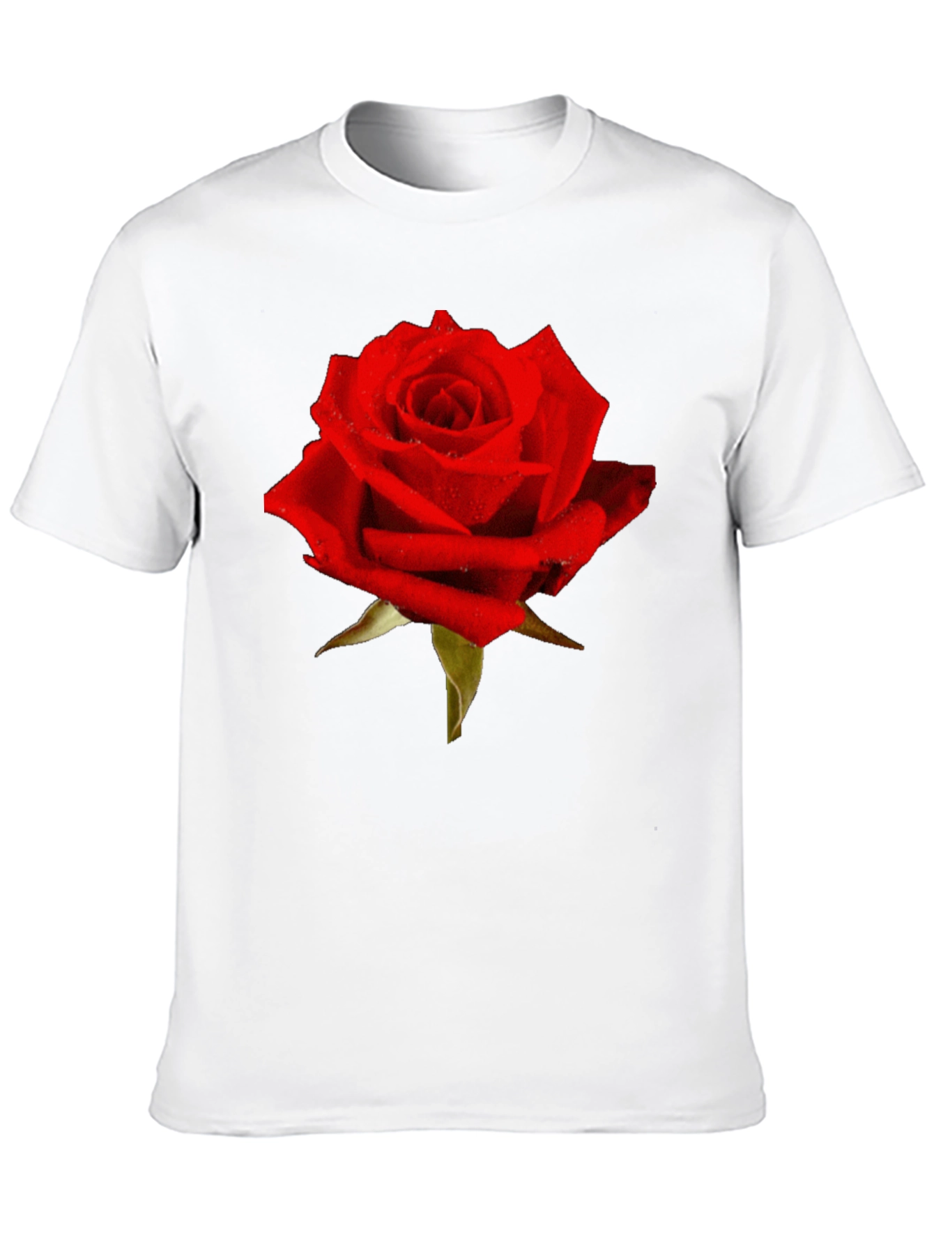 Red Rose Graphic T-Shirt - Classic Floral Design
