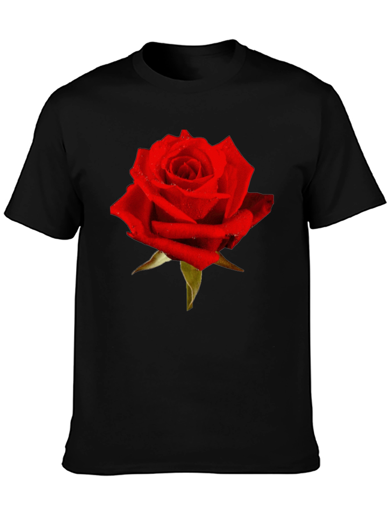 Red Rose Graphic T-Shirt - Classic Floral Design