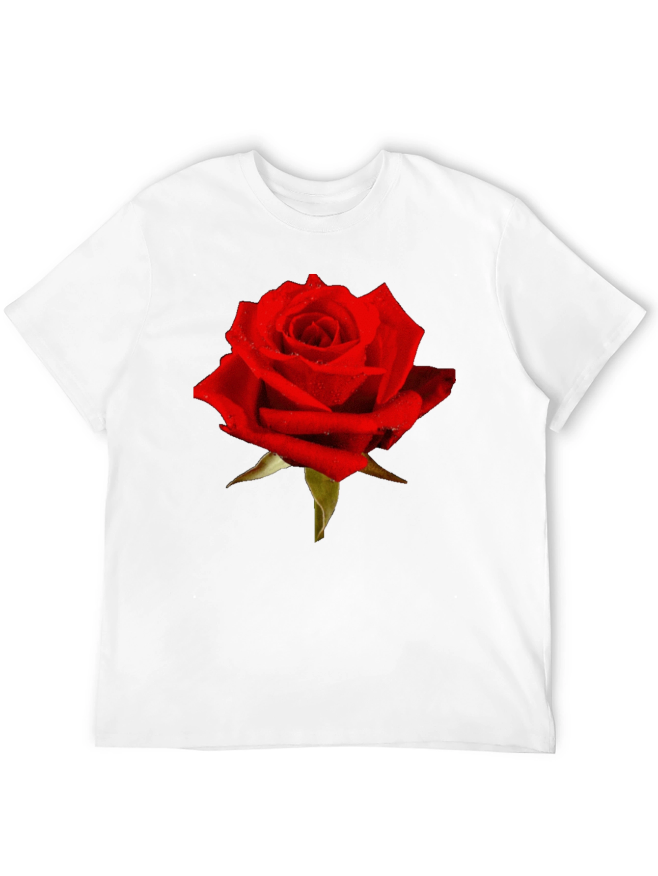 Red Rose Graphic T-Shirt - Classic Floral Design