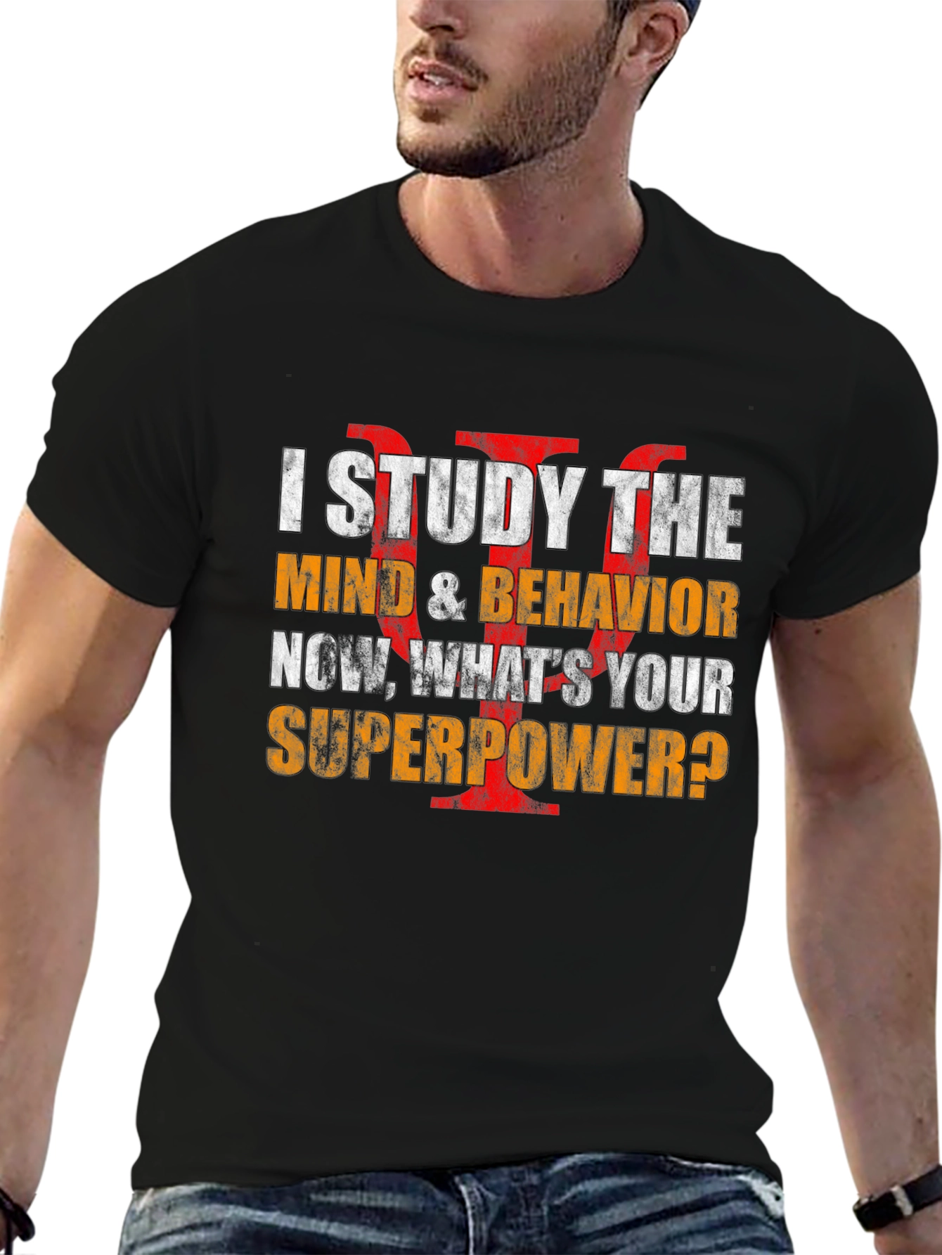 I Study the Mind T-Shirt - Psychology Superpower Tee