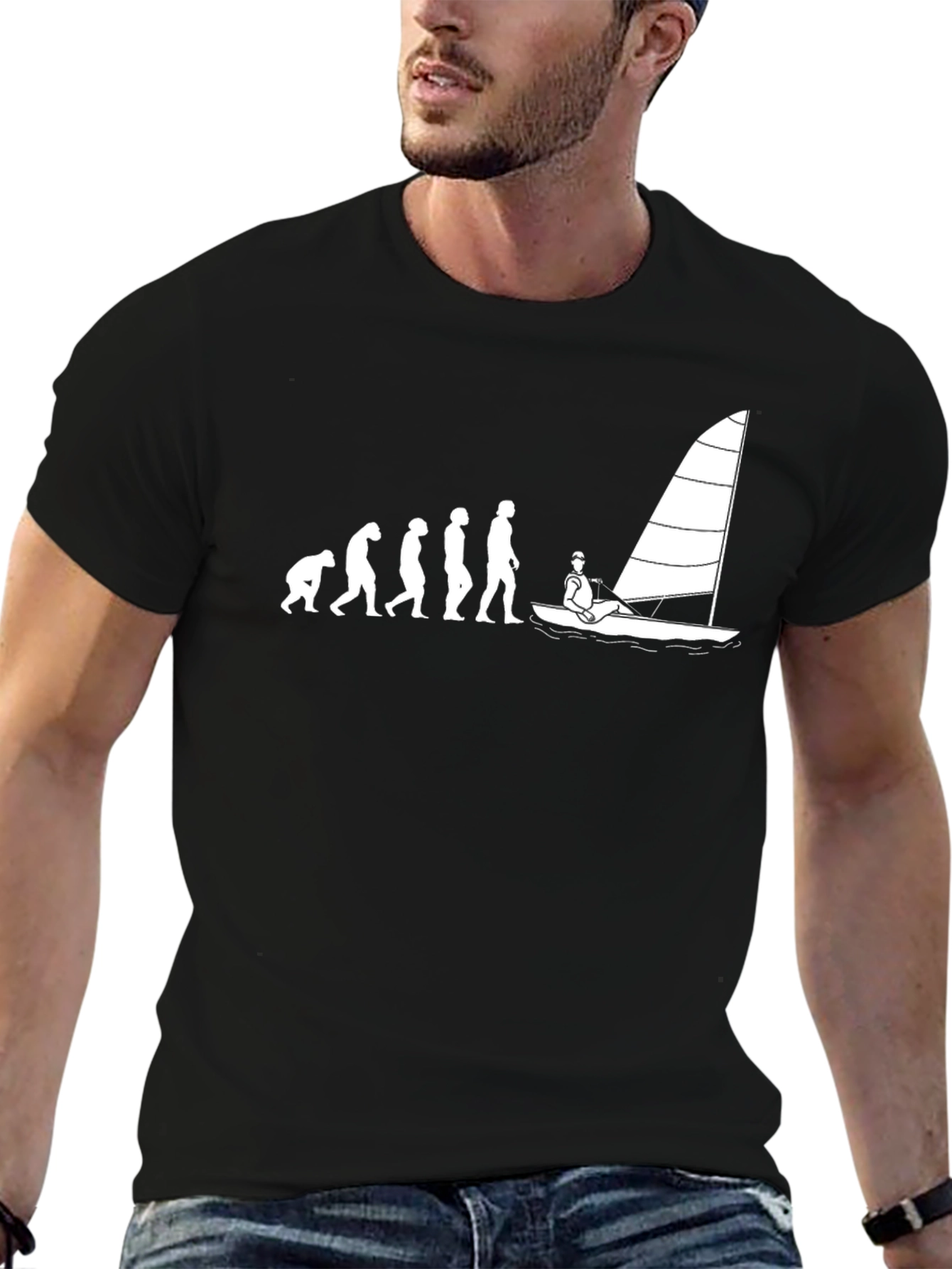 Sailboat Evolution T-Shirt - Sailing Humor Tee