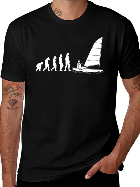 Sailboat Evolution T-Shirt - Sailing Humor Tee