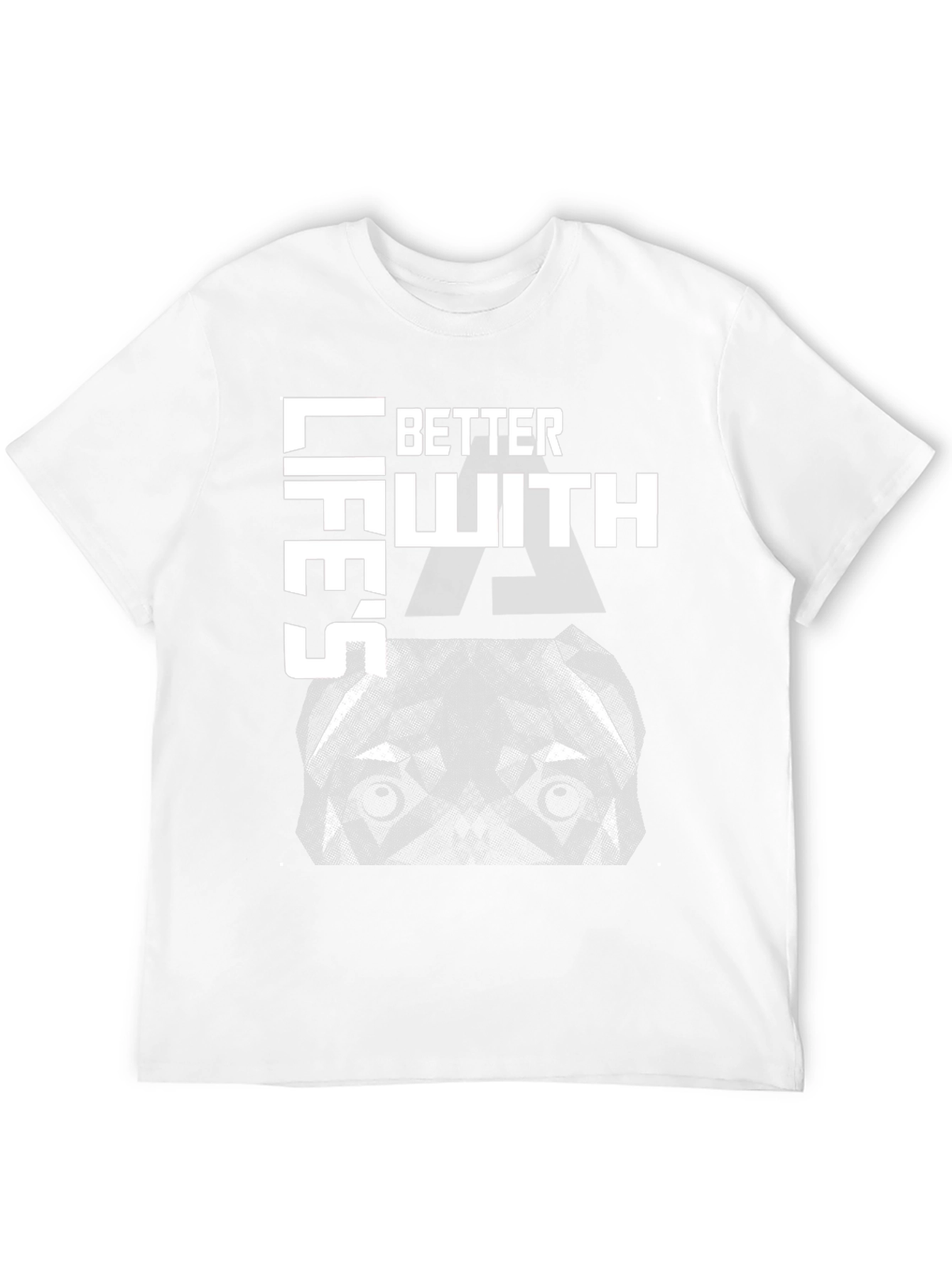 Better Lifes With a Pitbull Graphic T-Shirt
