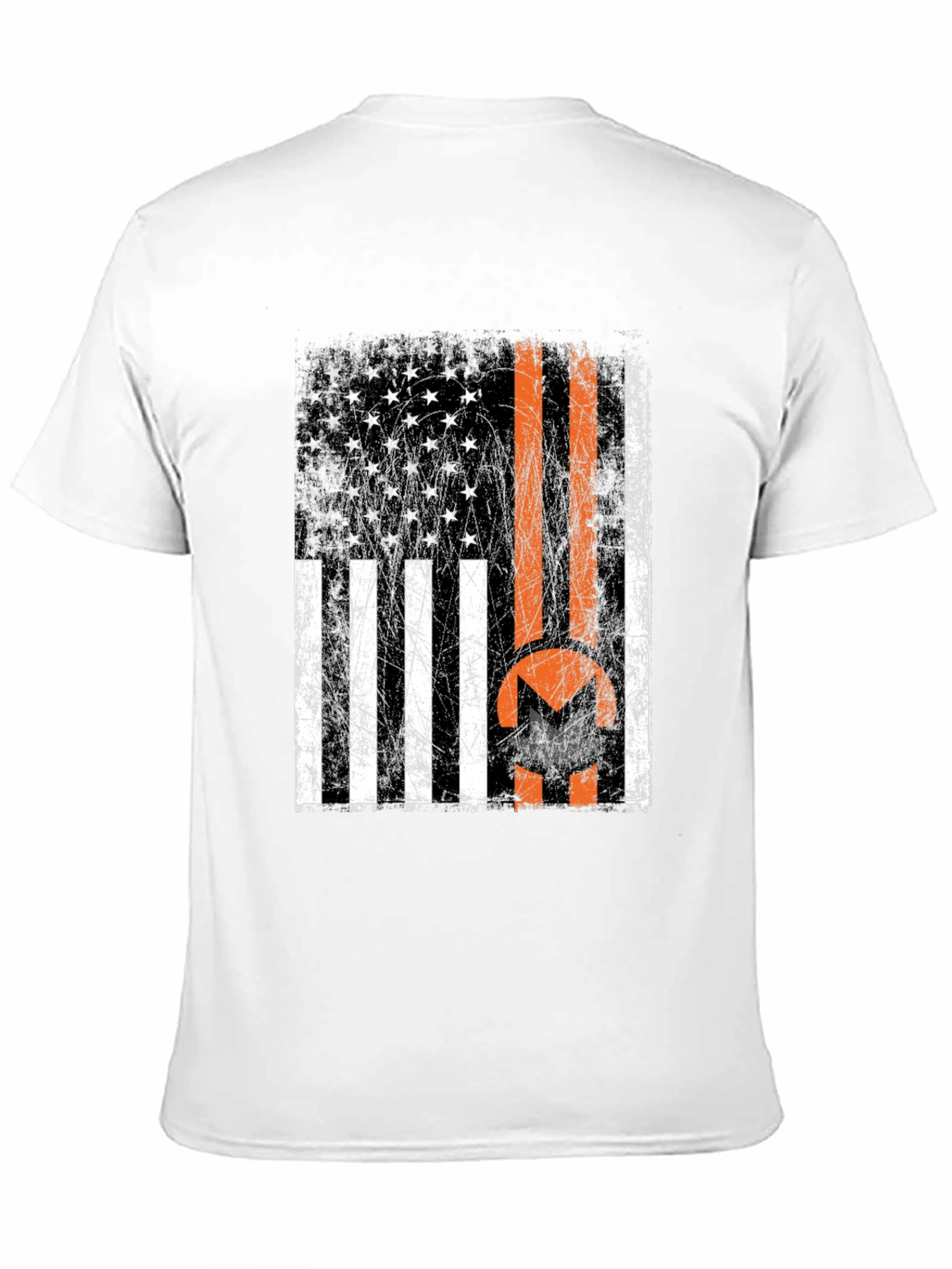 Monero USA Flag Black T-Shirt
