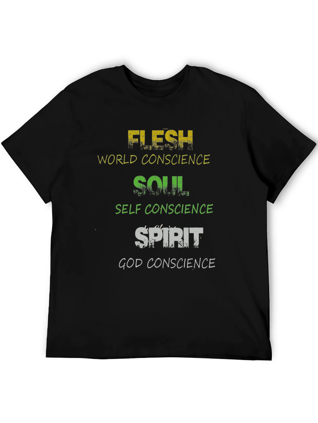 Flesh Soul Spirit Graphic Tee - Religious T-Shirt