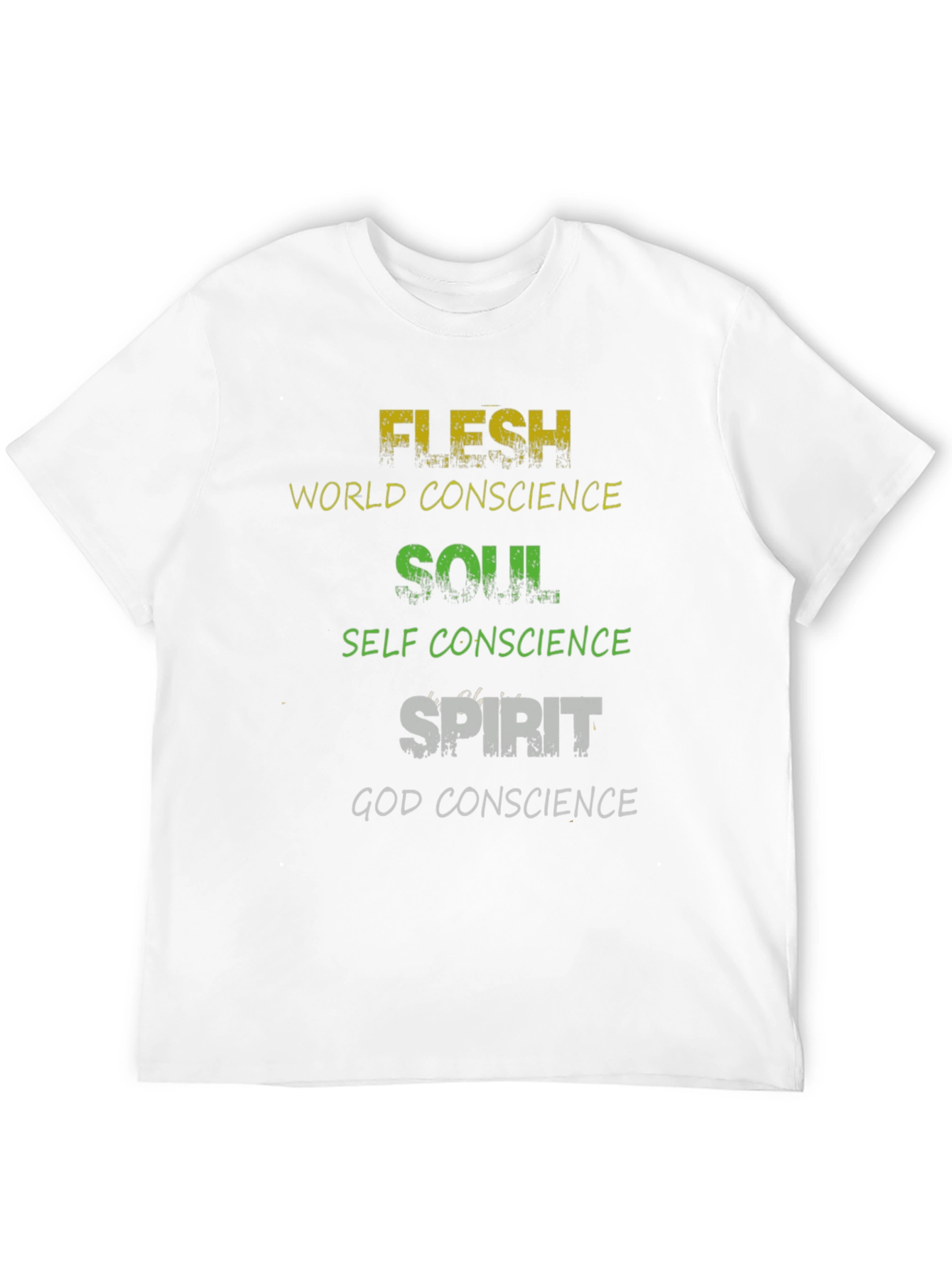 Flesh Soul Spirit Graphic Tee - Religious T-Shirt