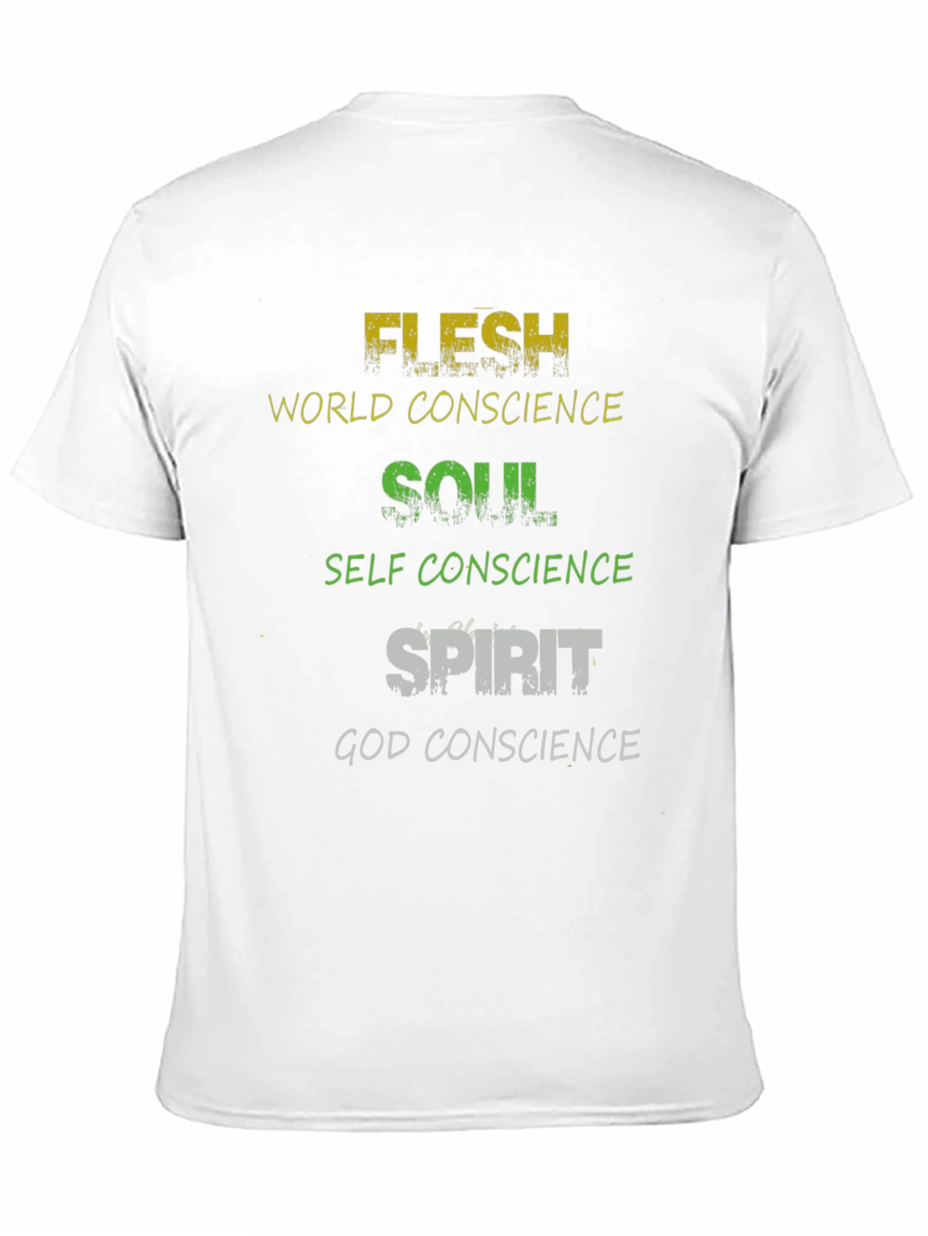 Flesh Soul Spirit Graphic Tee - Religious T-Shirt