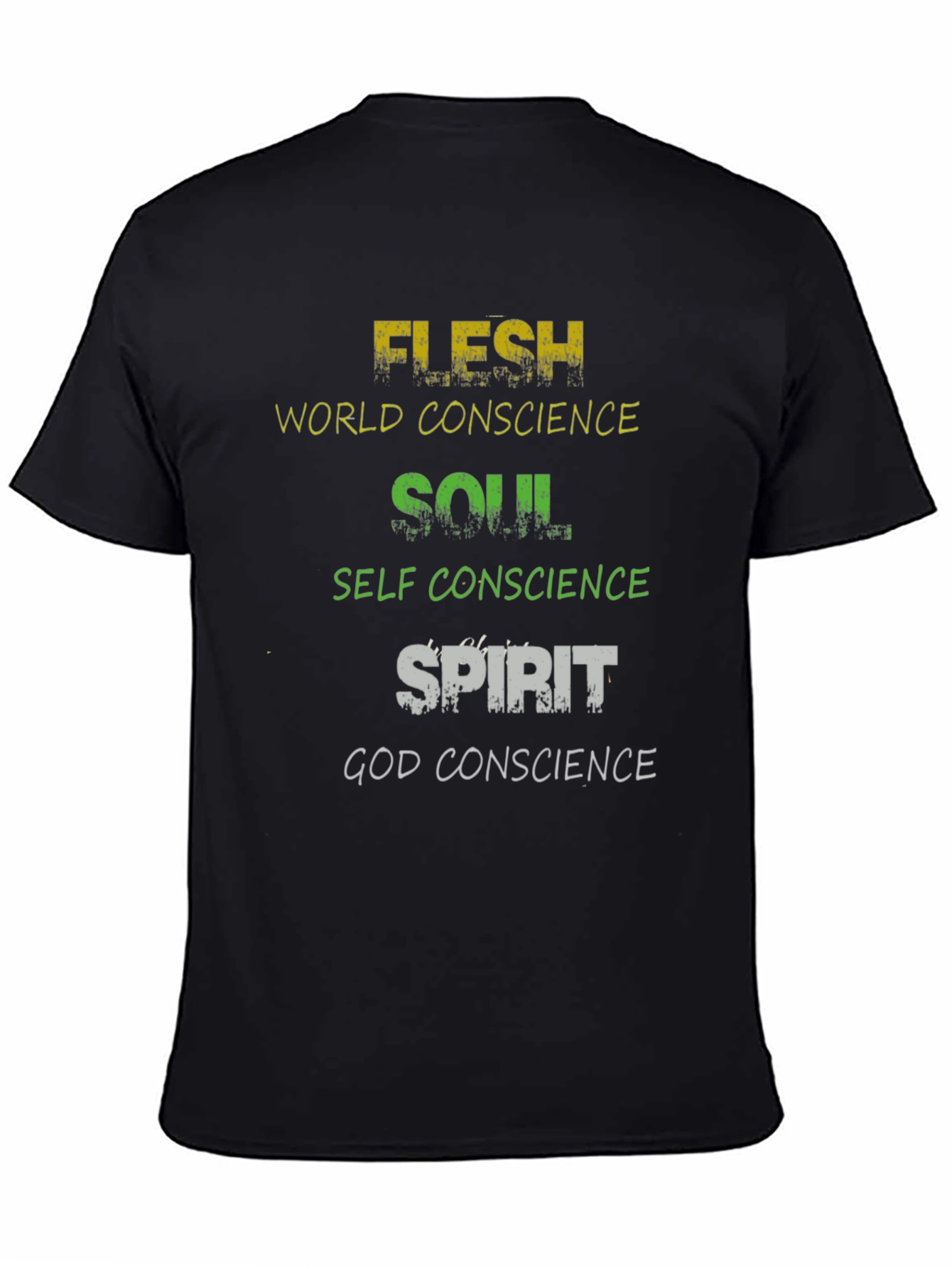 Flesh Soul Spirit Graphic Tee - Religious T-Shirt