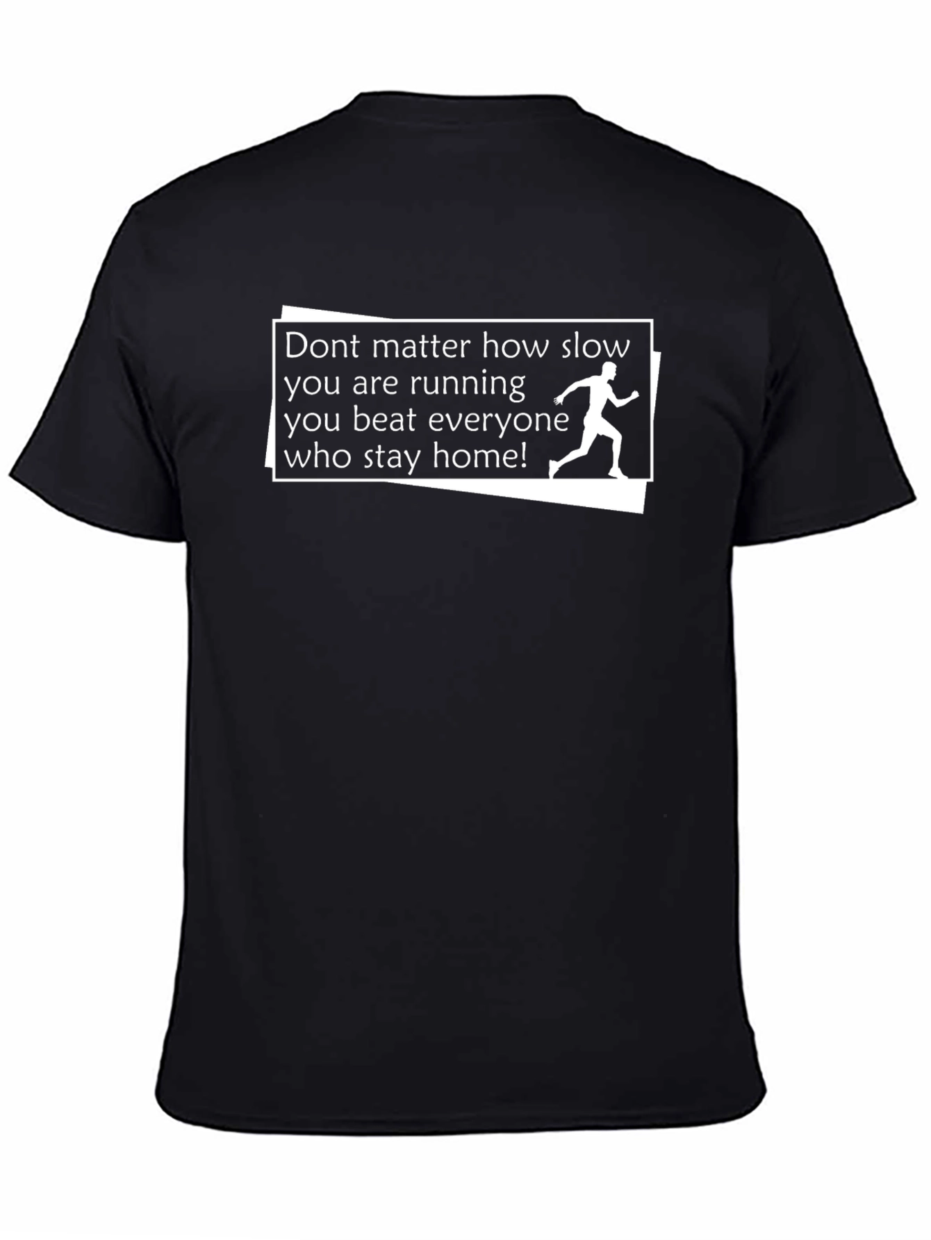 Motivational Runner T-Shirt - Never Give Up!