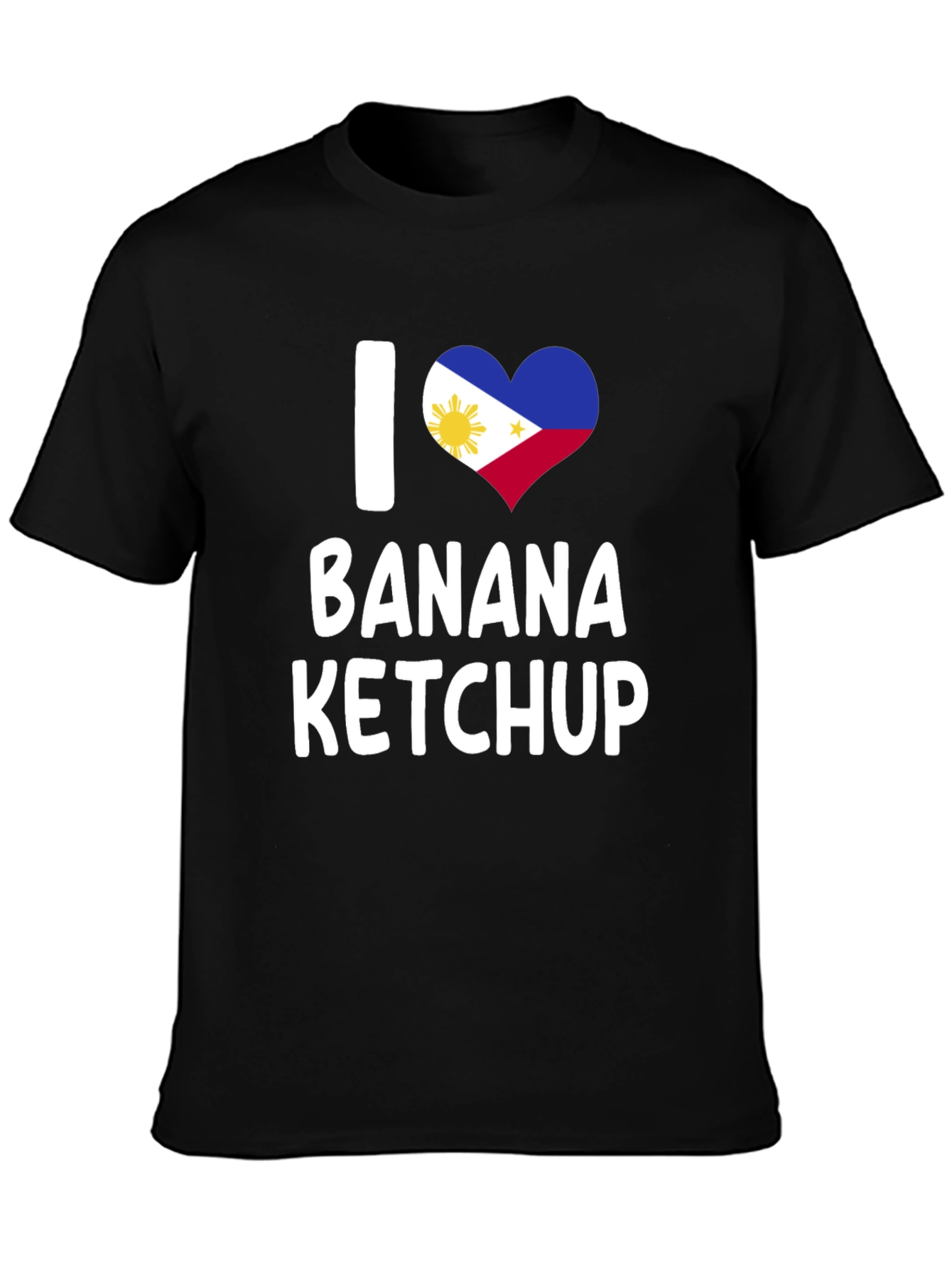 I Heart Banana Ketchup Tee - Novelty Graphic T-Shirt