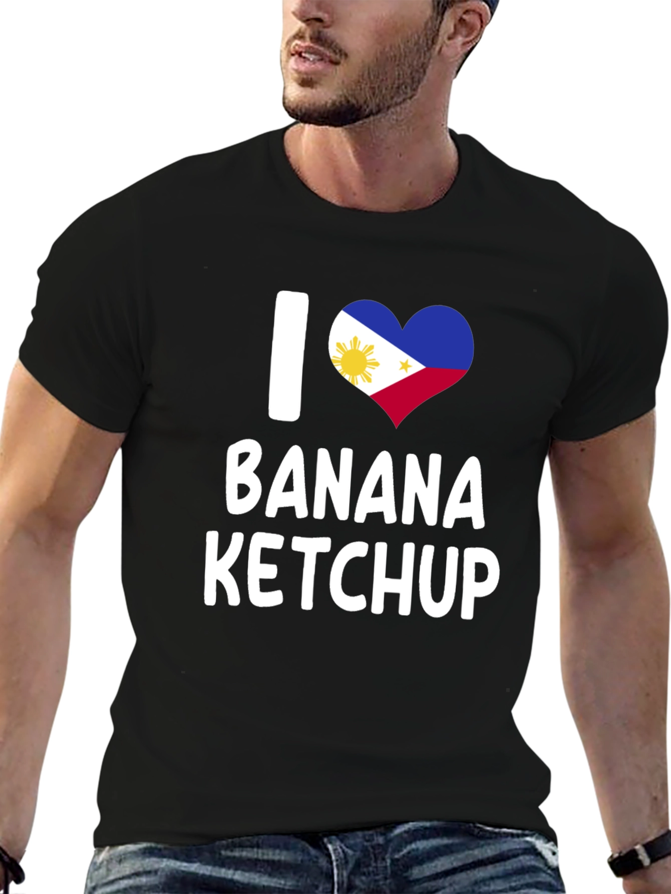 I Heart Banana Ketchup Tee - Novelty Graphic T-Shirt